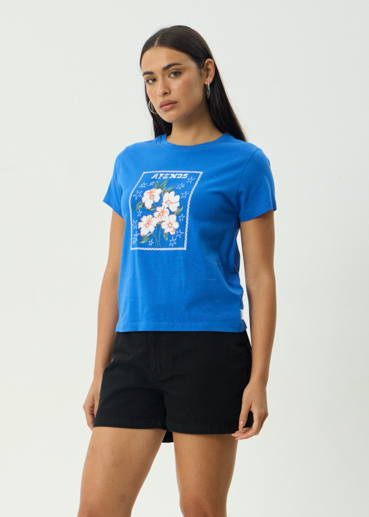 AFENDS Womens Anouk - Regular Tee - Marina