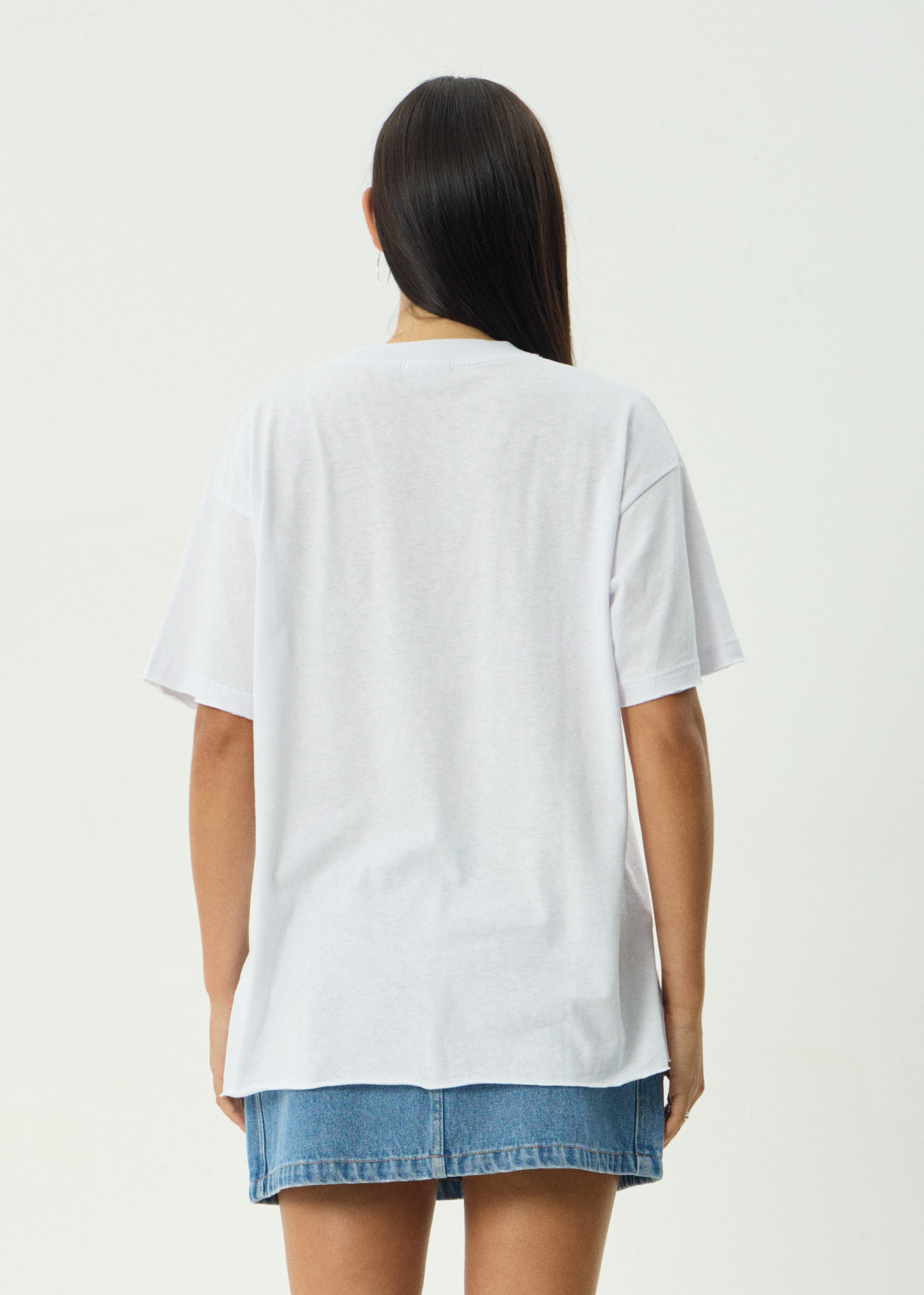 AFENDS Womens Open Up - Oversized Tee - White