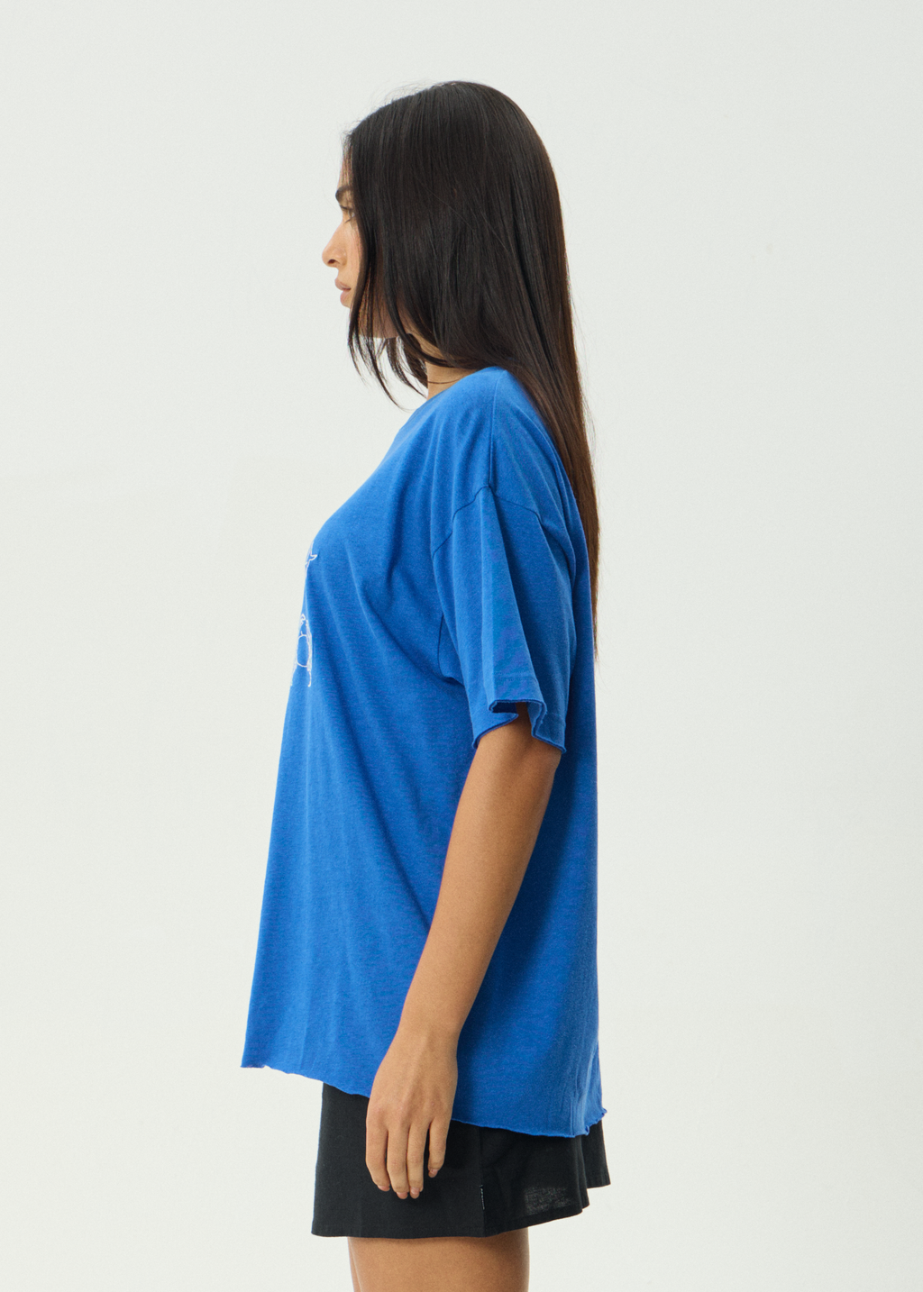 AFENDS Womens Sunbake - Oversized Tee - Marina