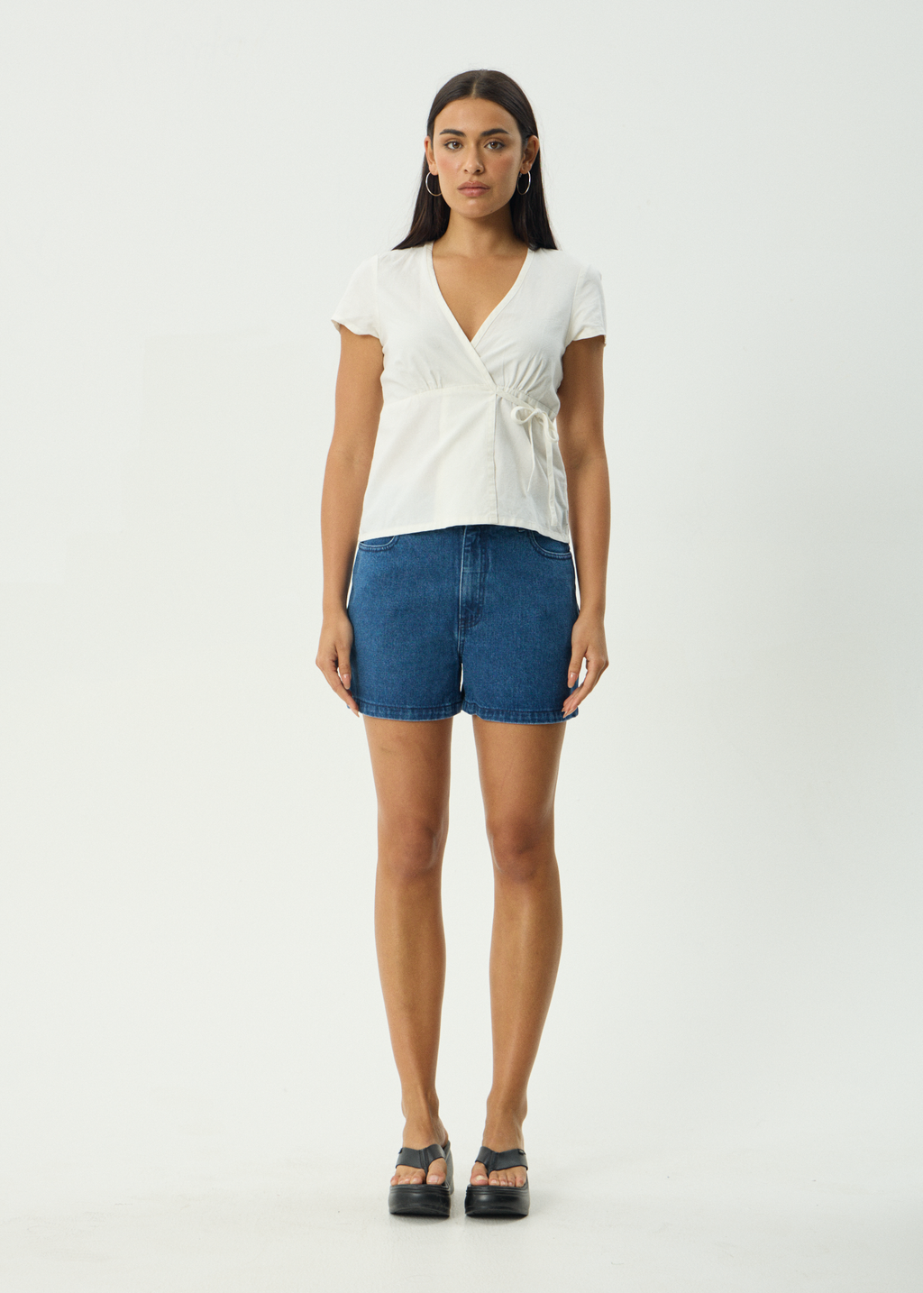 AFENDS Womens Loula - Wrap Top - White