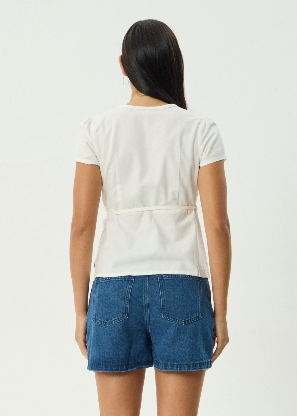 AFENDS Womens Loula - Wrap Top - White