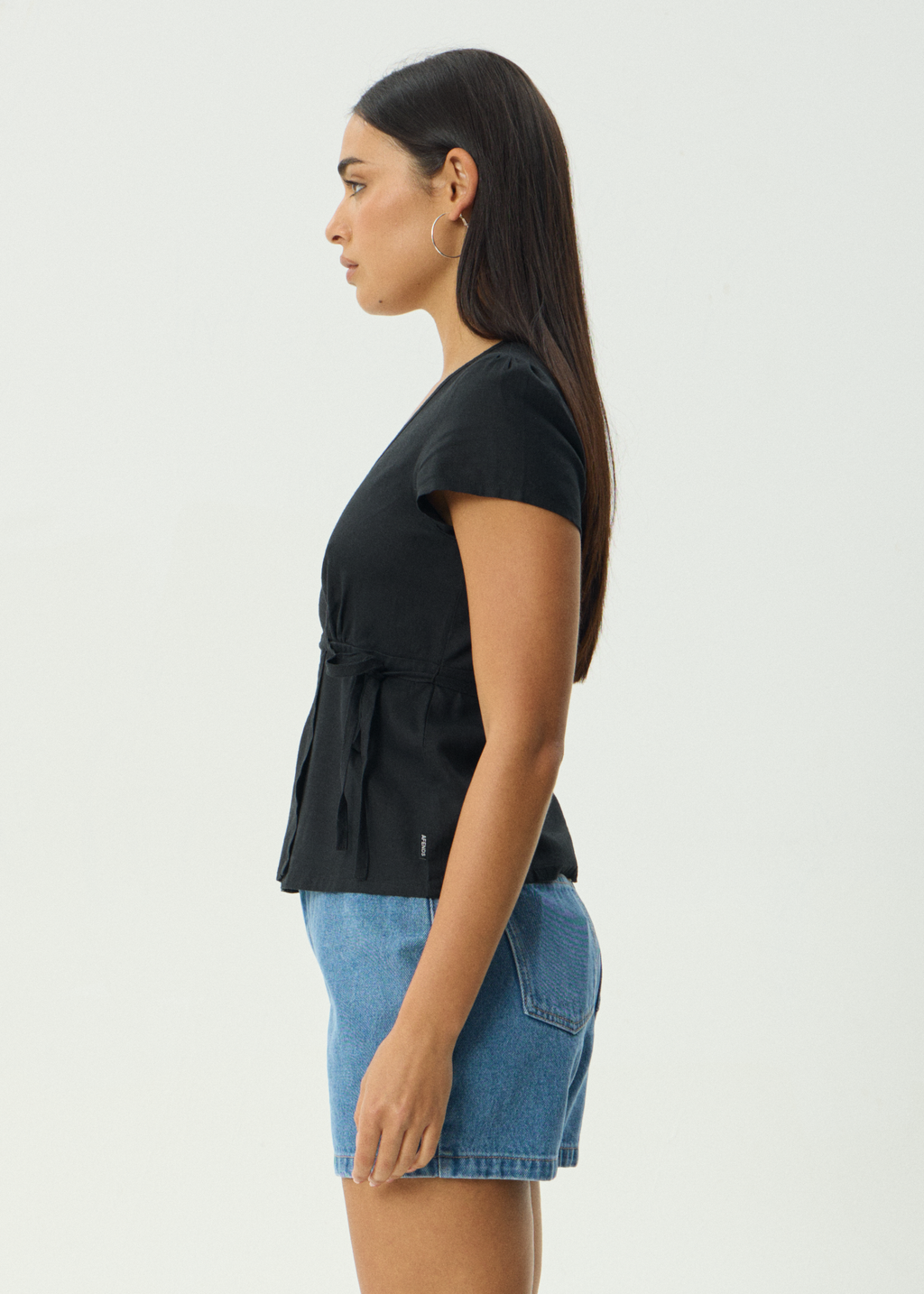 AFENDS Womens Loula - Wrap Top - Black
