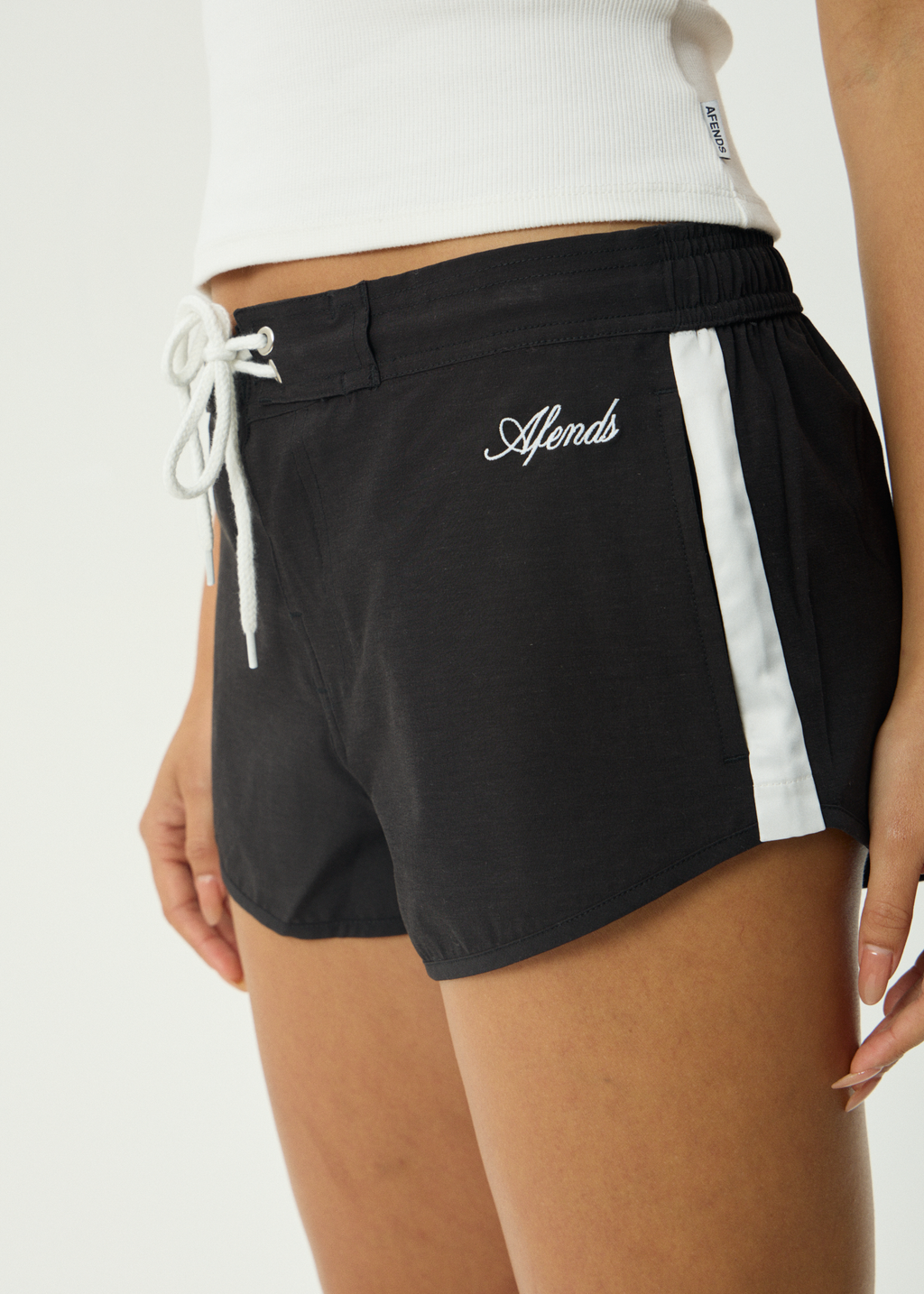 AFENDS Womens Tahlia - Boardshort - Black