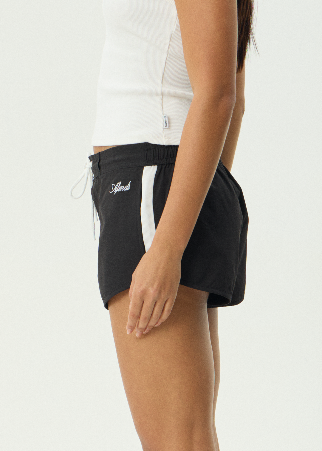 AFENDS Womens Tahlia - Boardshort - Black