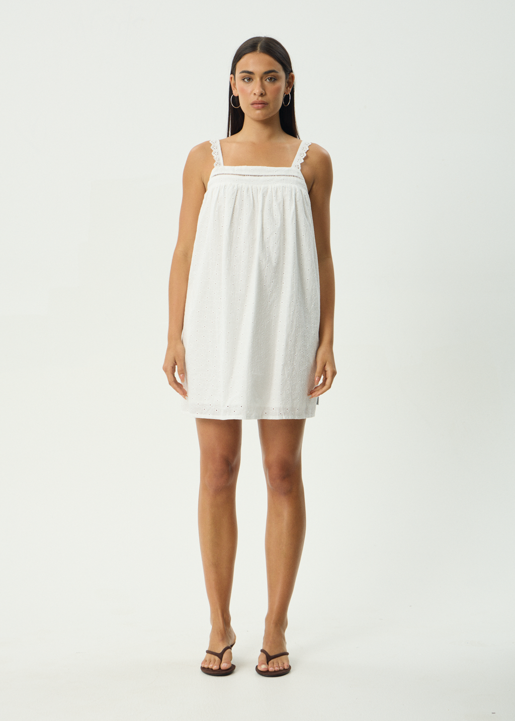 AFENDS Womens Kindred - Mini Dress - White