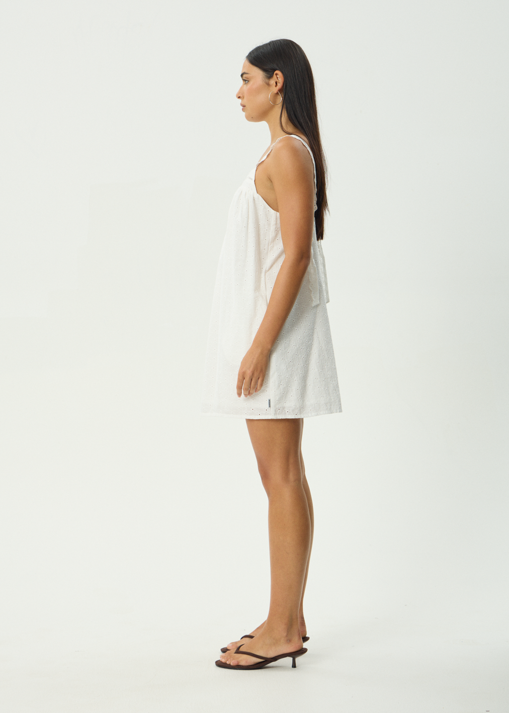 AFENDS Womens Kindred - Mini Dress - White