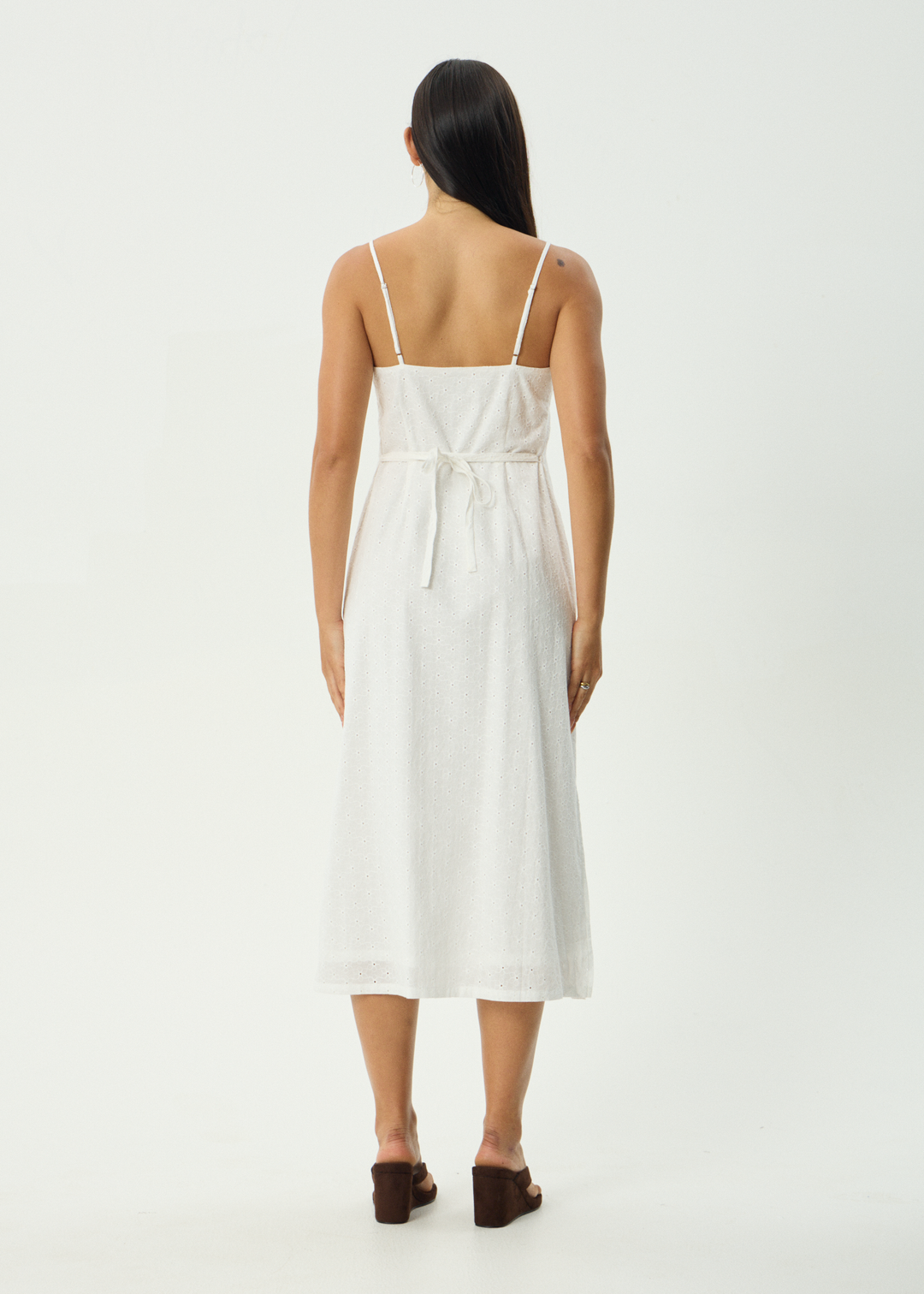 AFENDS Womens Kindred - Midi Dress - White