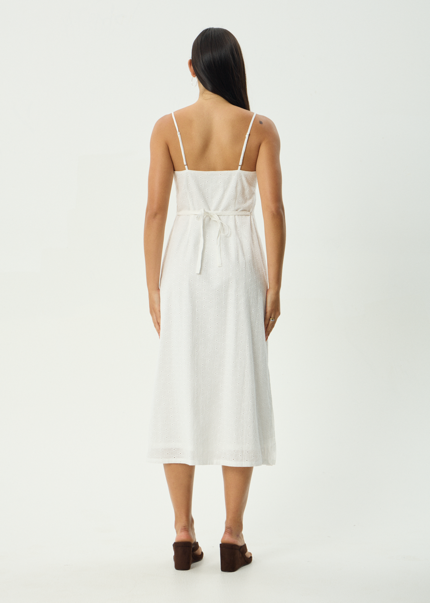 AFENDS Womens Kindred - Midi Dress - White