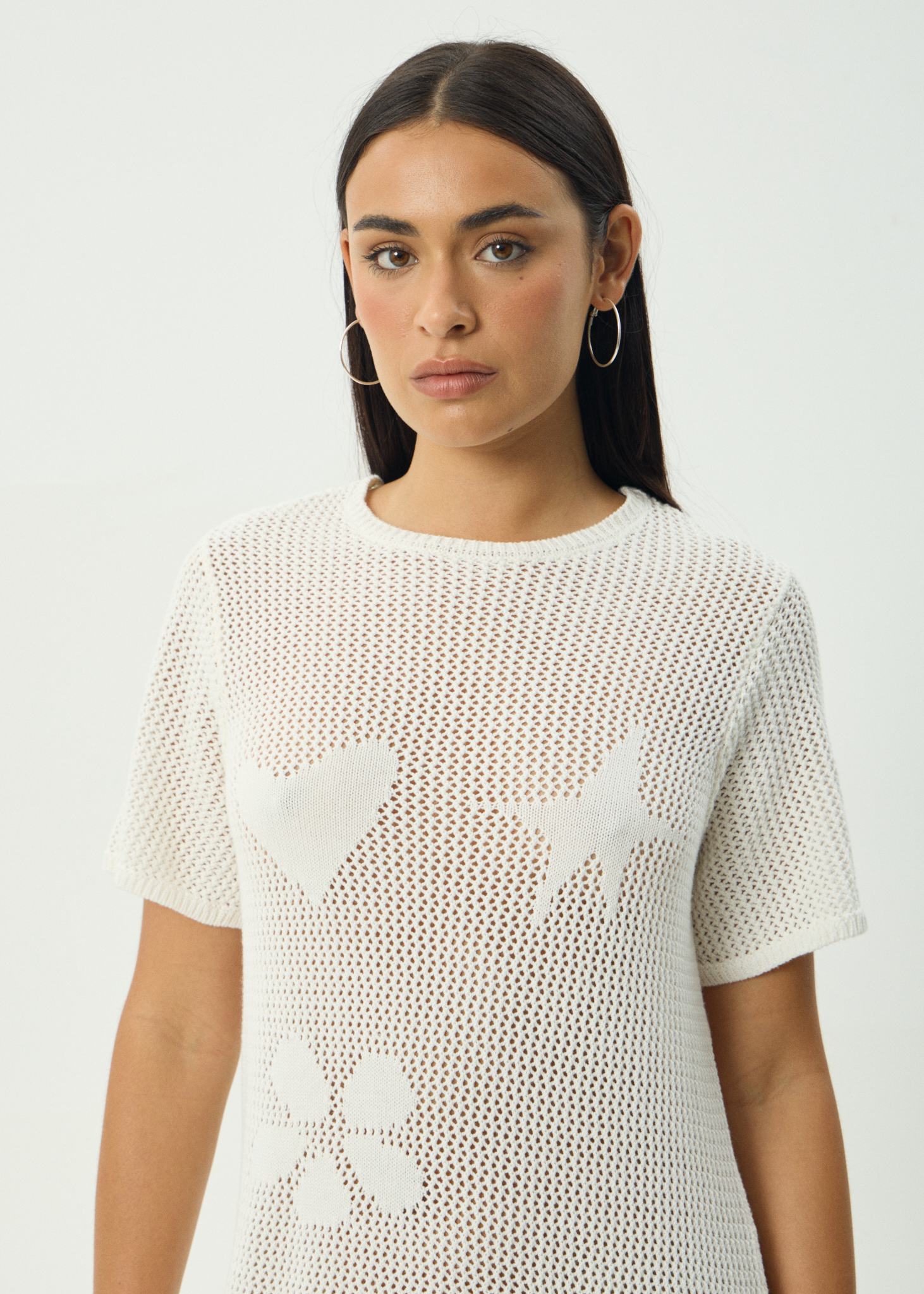 AFENDS Womens Riley - Knit Maxi Dress - White