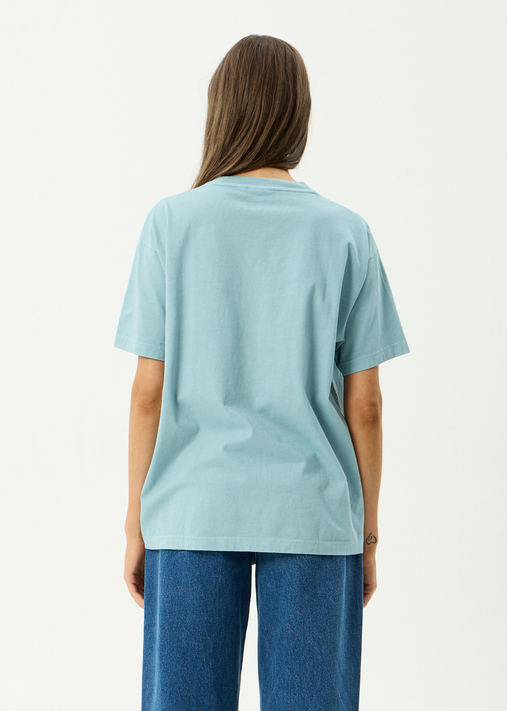 AFENDS Womens Garden Variety - Recycled Oversized Tee - Overcast