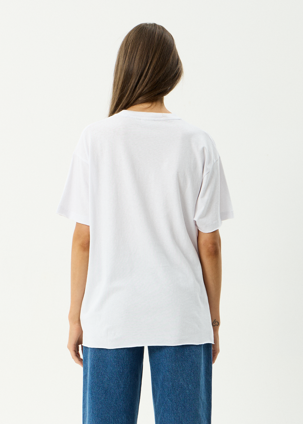 AFENDS Womens Zephyr - Hemp Oversized Tee - White