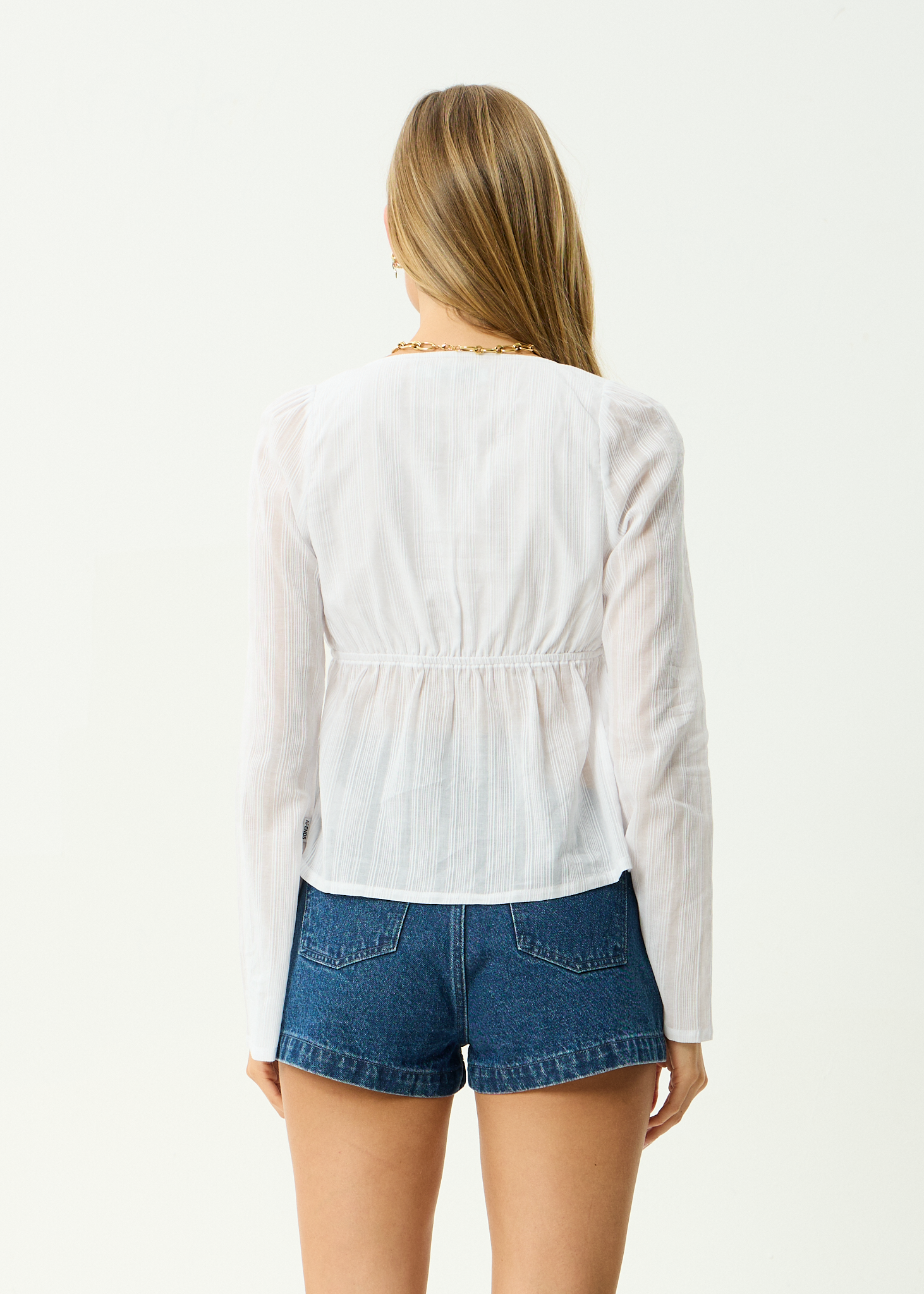 AFENDS Womens Aquarius - Tie Top - White