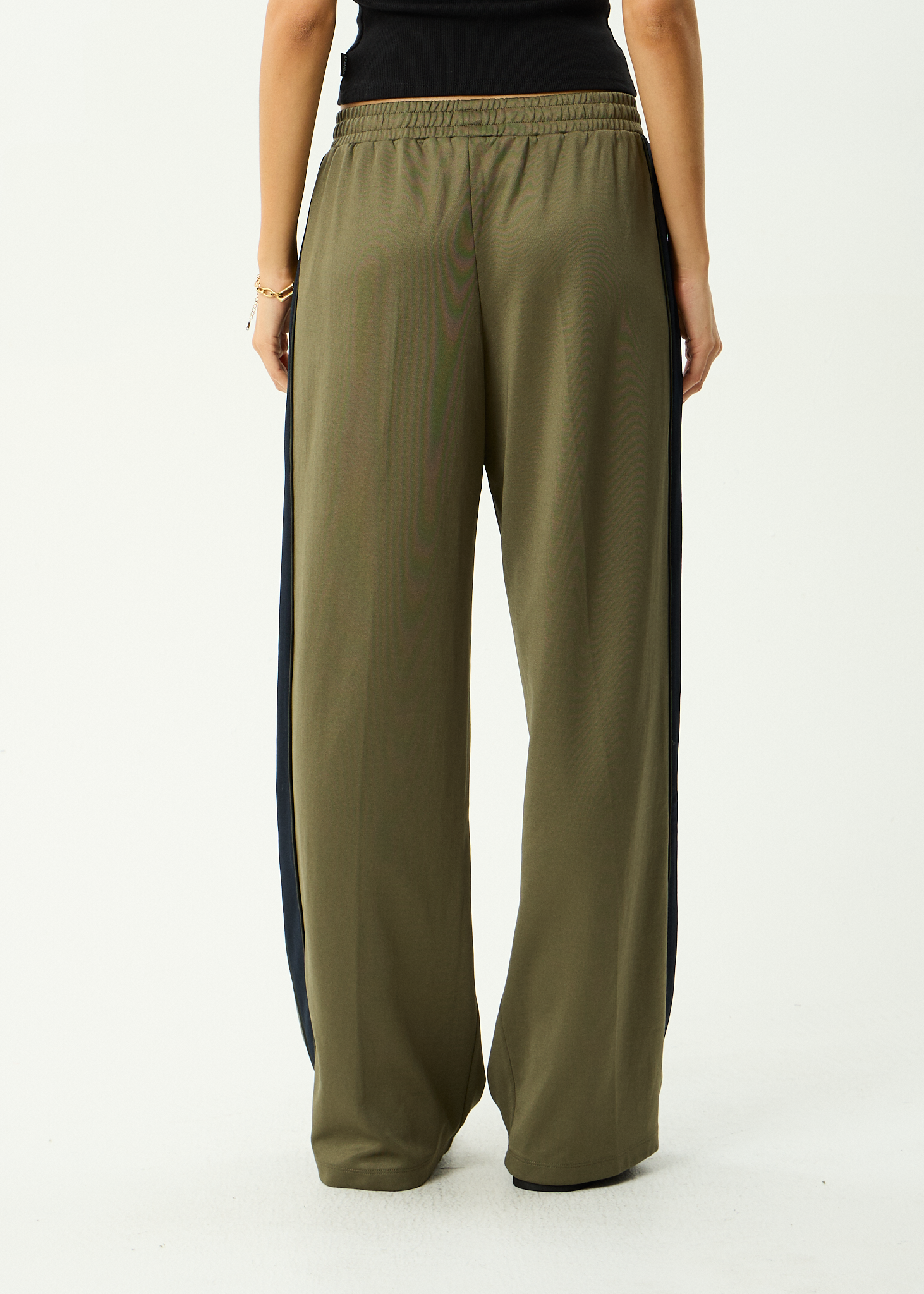 AFENDS Womens Brooklyn - Recycled Track Pant - Olive