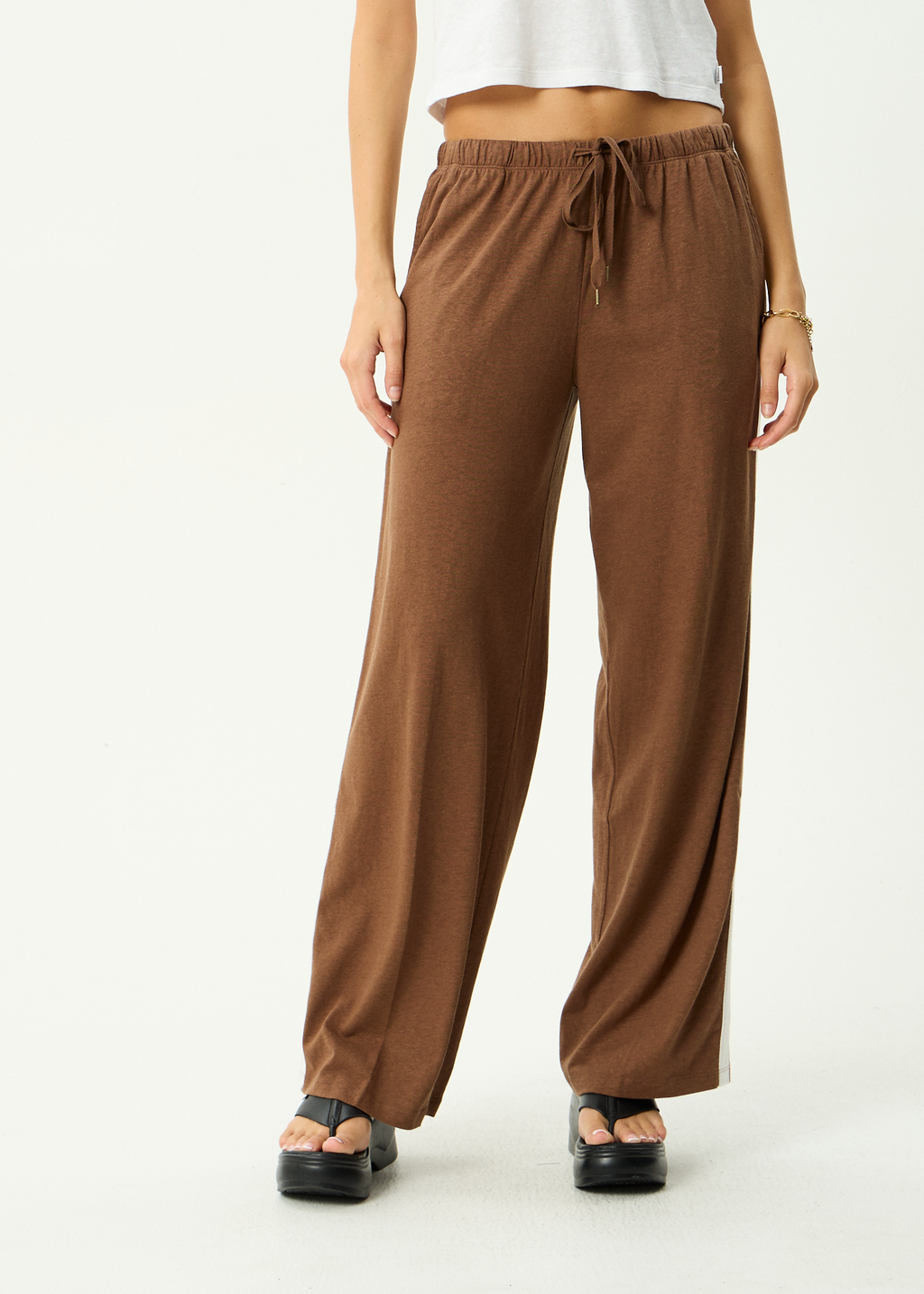 AFENDS Womens Jones - Lounge Pant - Cinnamon