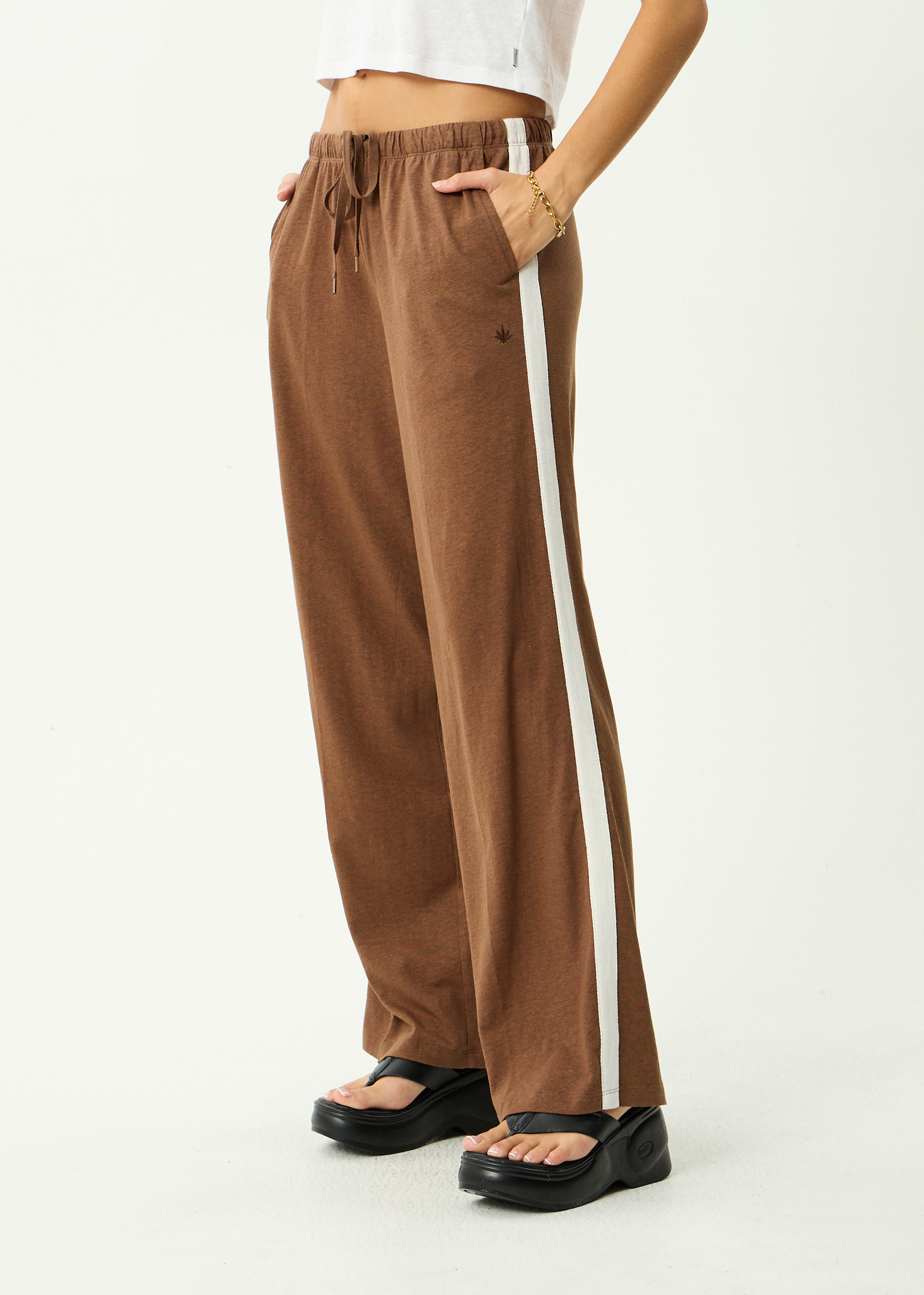 AFENDS Womens Jones - Lounge Pant - Cinnamon