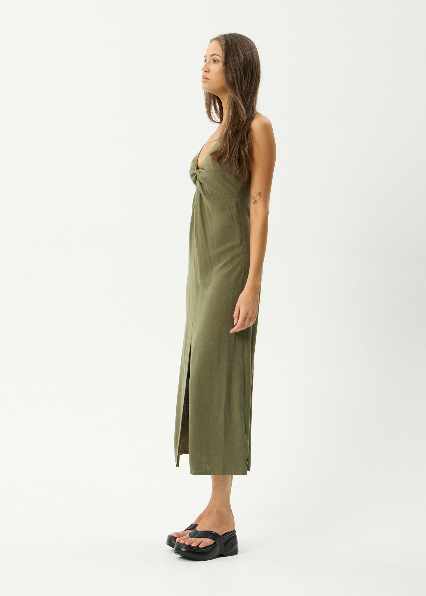 afends dress AFENDS Womens Focus - Seersucker Maxi Dress