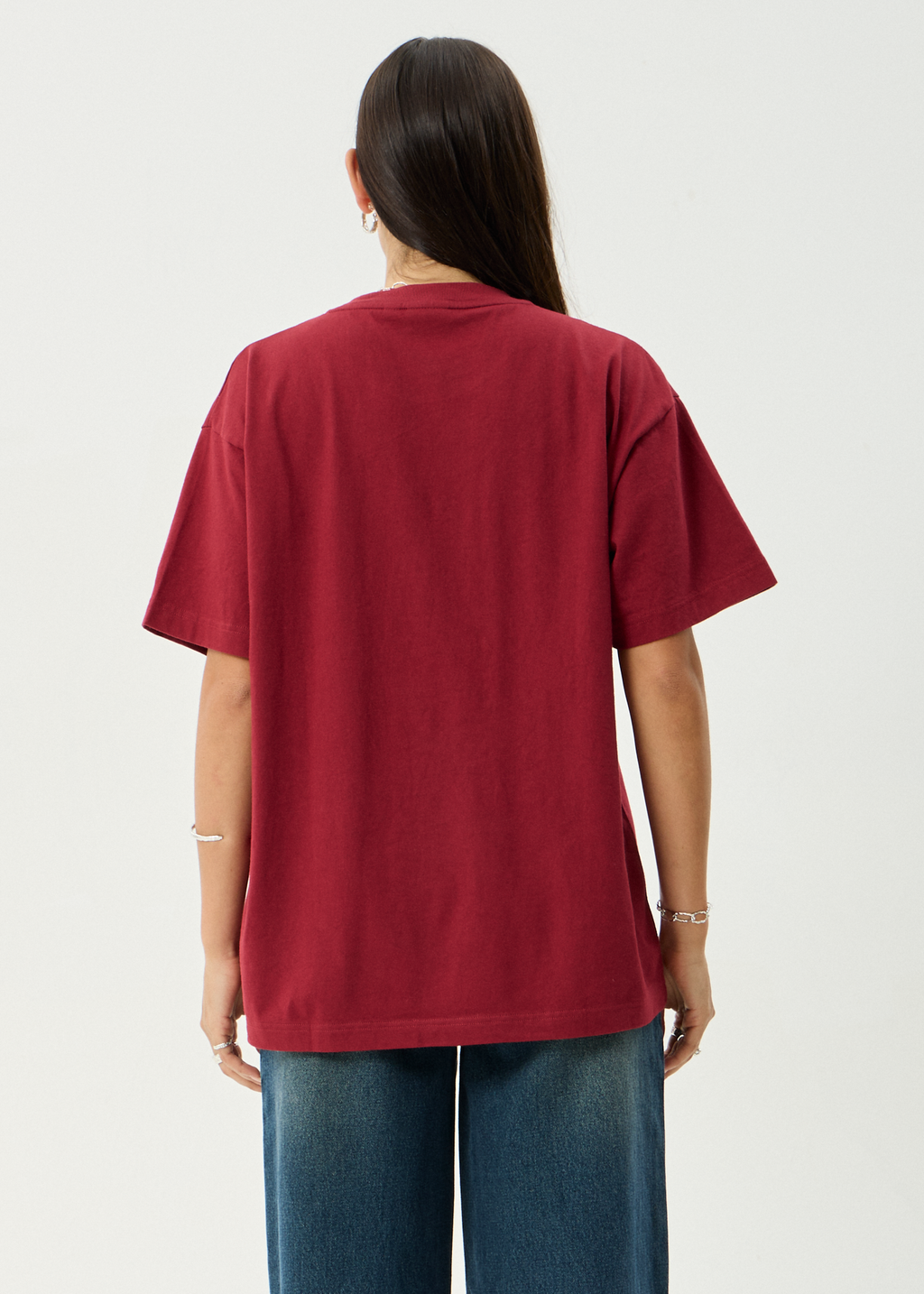 AFENDS Womens Locket - Oversized Tee - Ketchup
