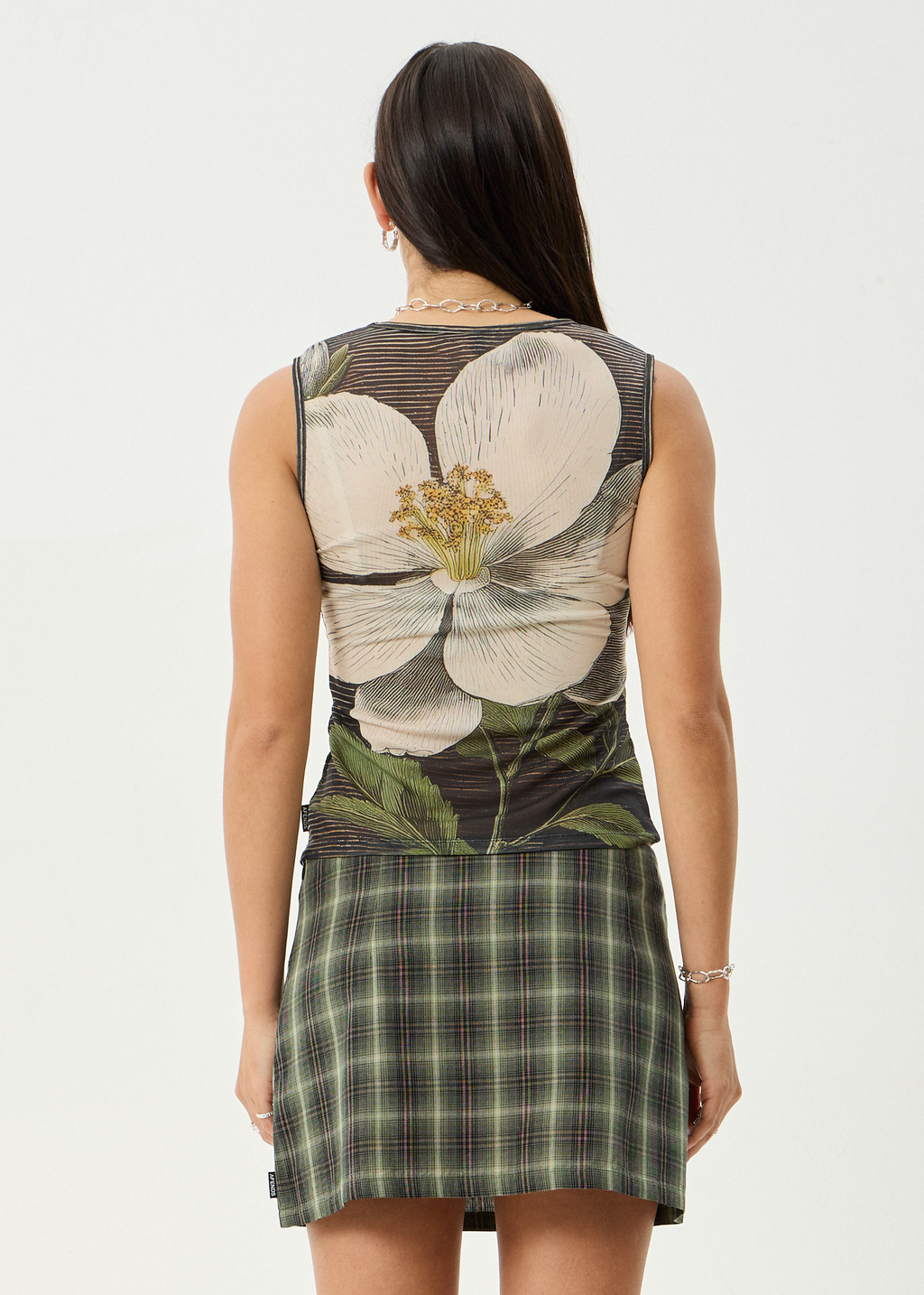 AFENDS Womens Jasmine - Sheer Tank - Multi