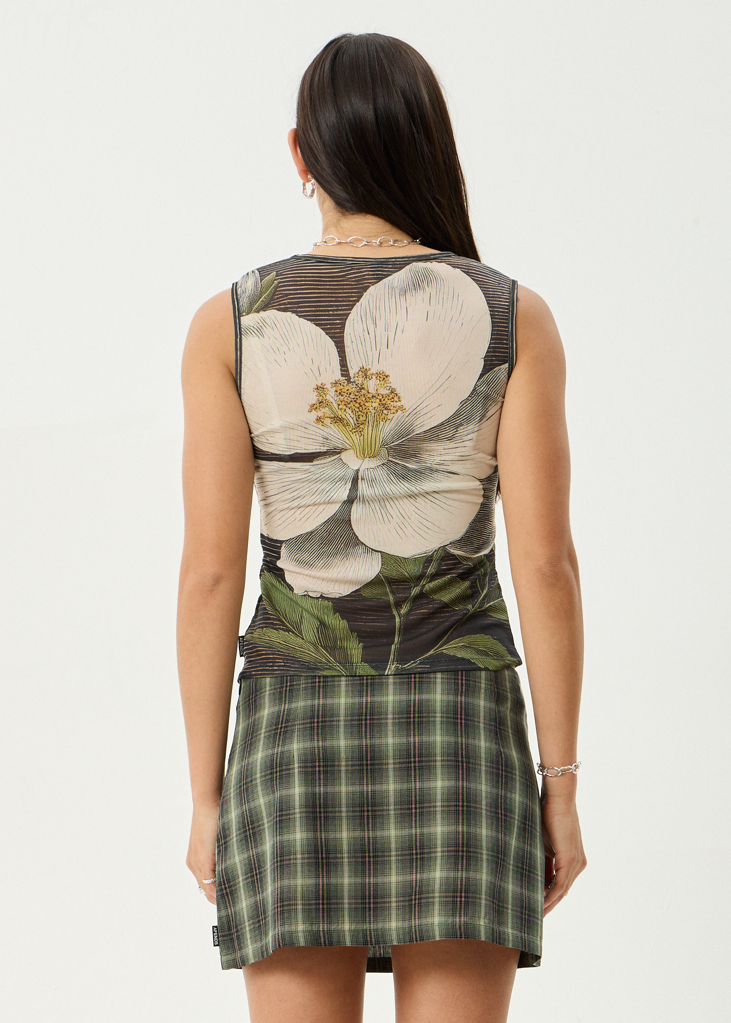 AFENDS Womens Jasmine - Sheer Tank - Multi