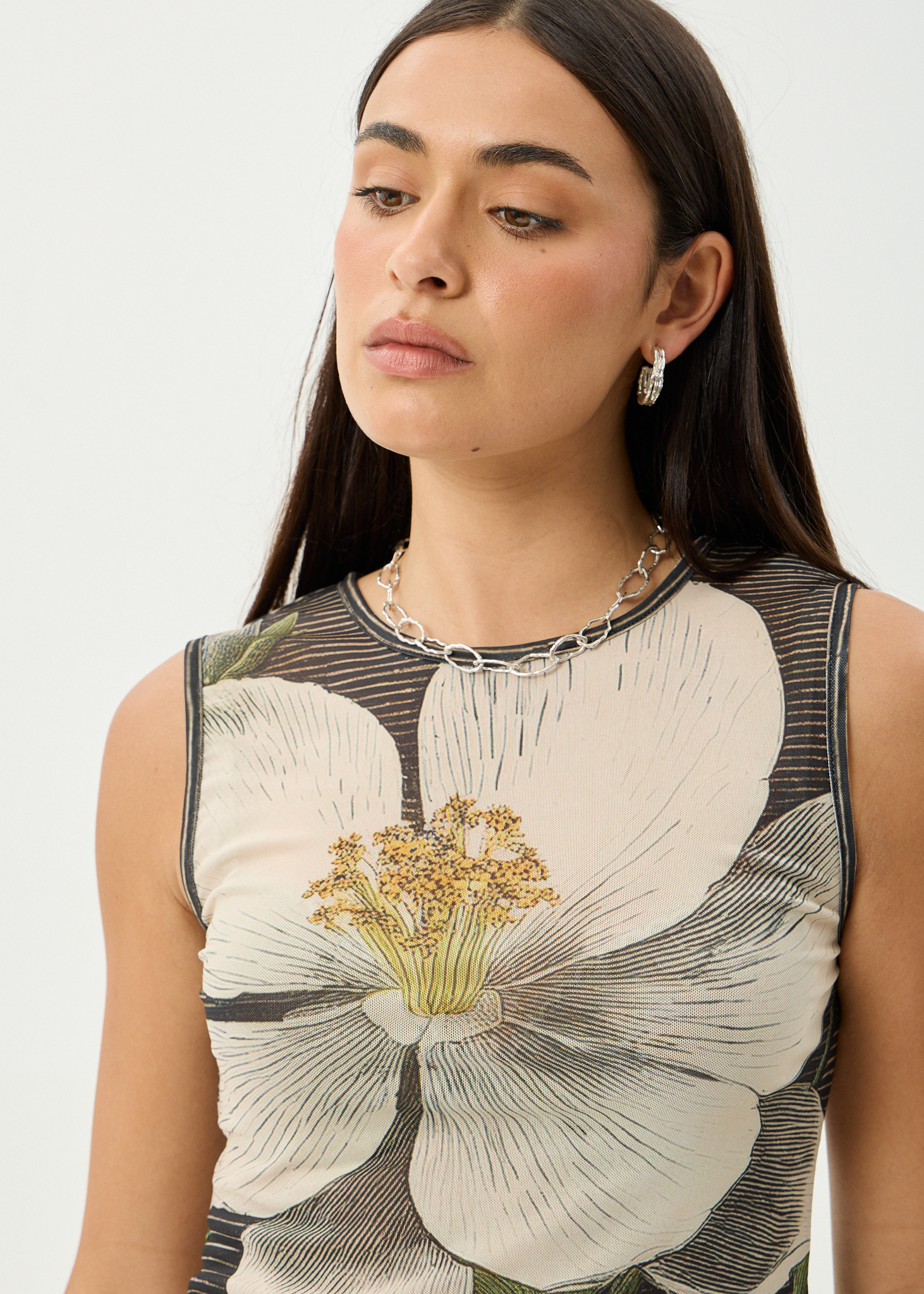 AFENDS Womens Jasmine - Sheer Tank - Multi