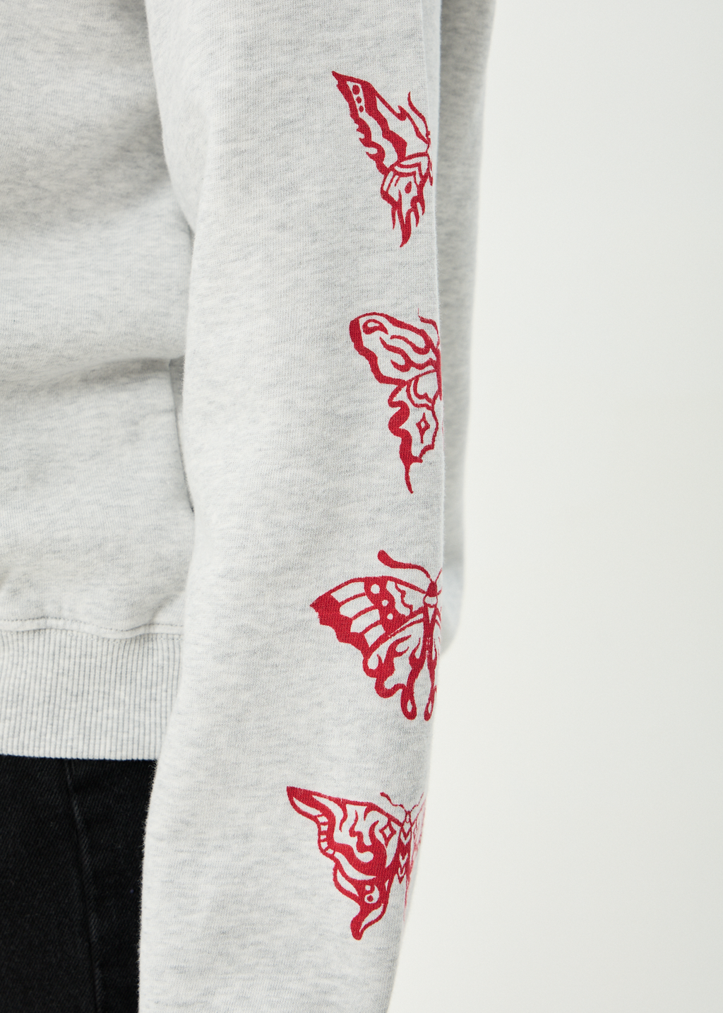 AFENDS Womens Rise - Pull On Hood - Grey Marle