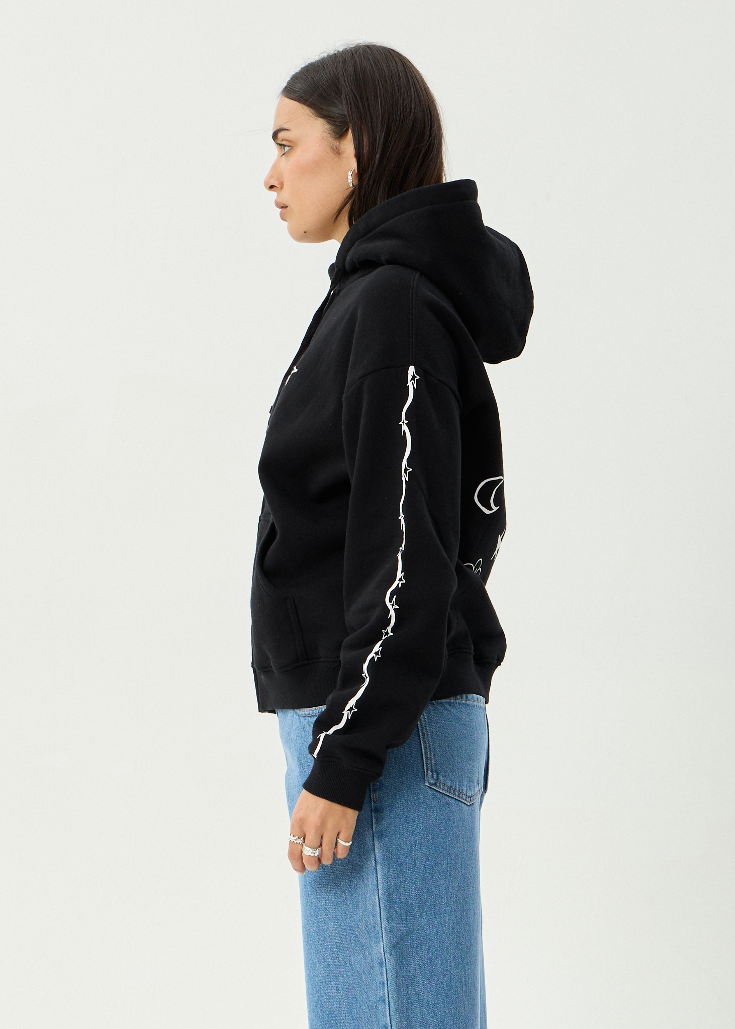 AFENDS Womens Terra - Zip Hood - Black