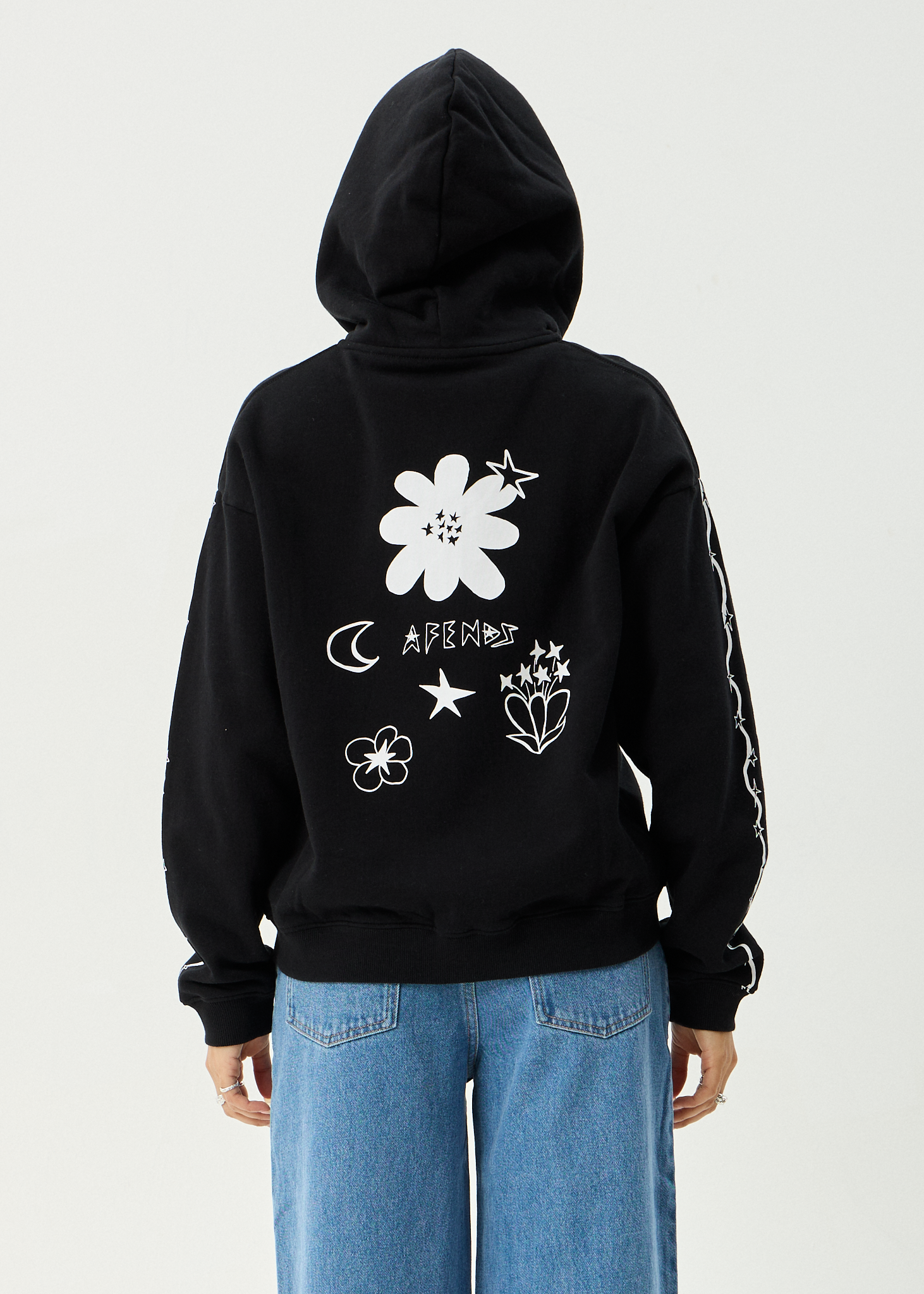 AFENDS Womens Terra - Zip Hood - Black