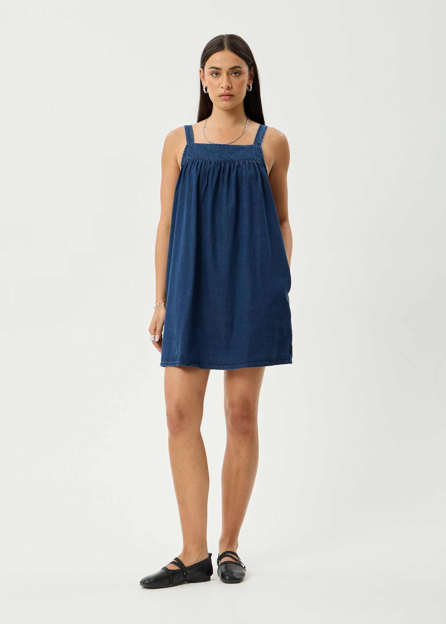 AFENDS Womens Palmer - Mini Dress - Ink