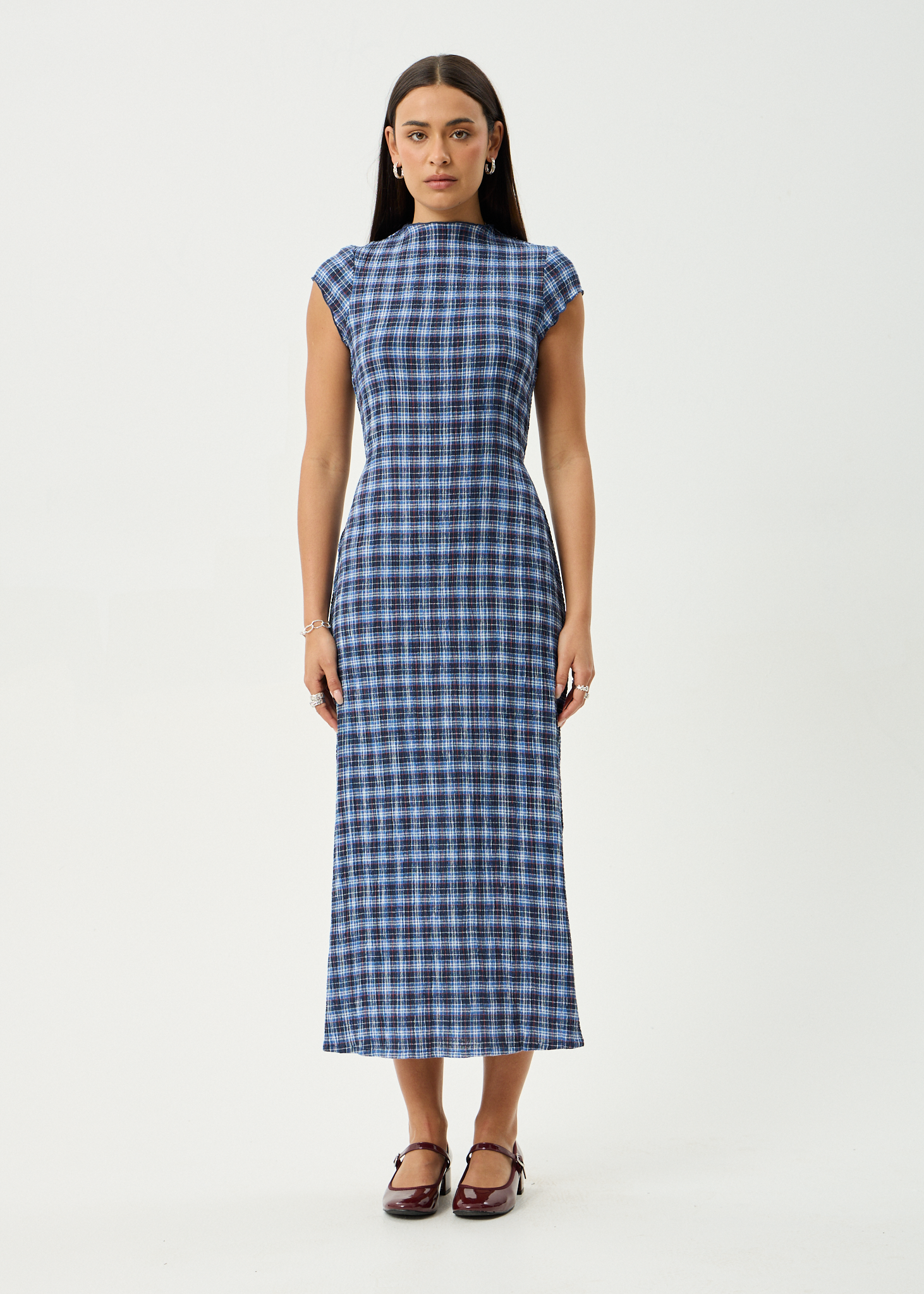blue and red midi dress Dayton Strapless Midi Dress main image 1