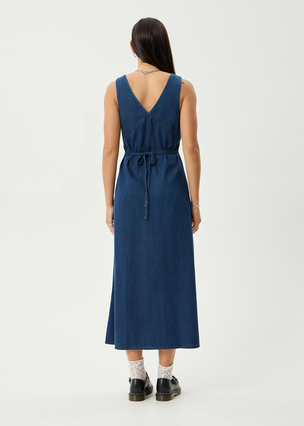 AFENDS Womens Palmer - Maxi Dress - Ink
