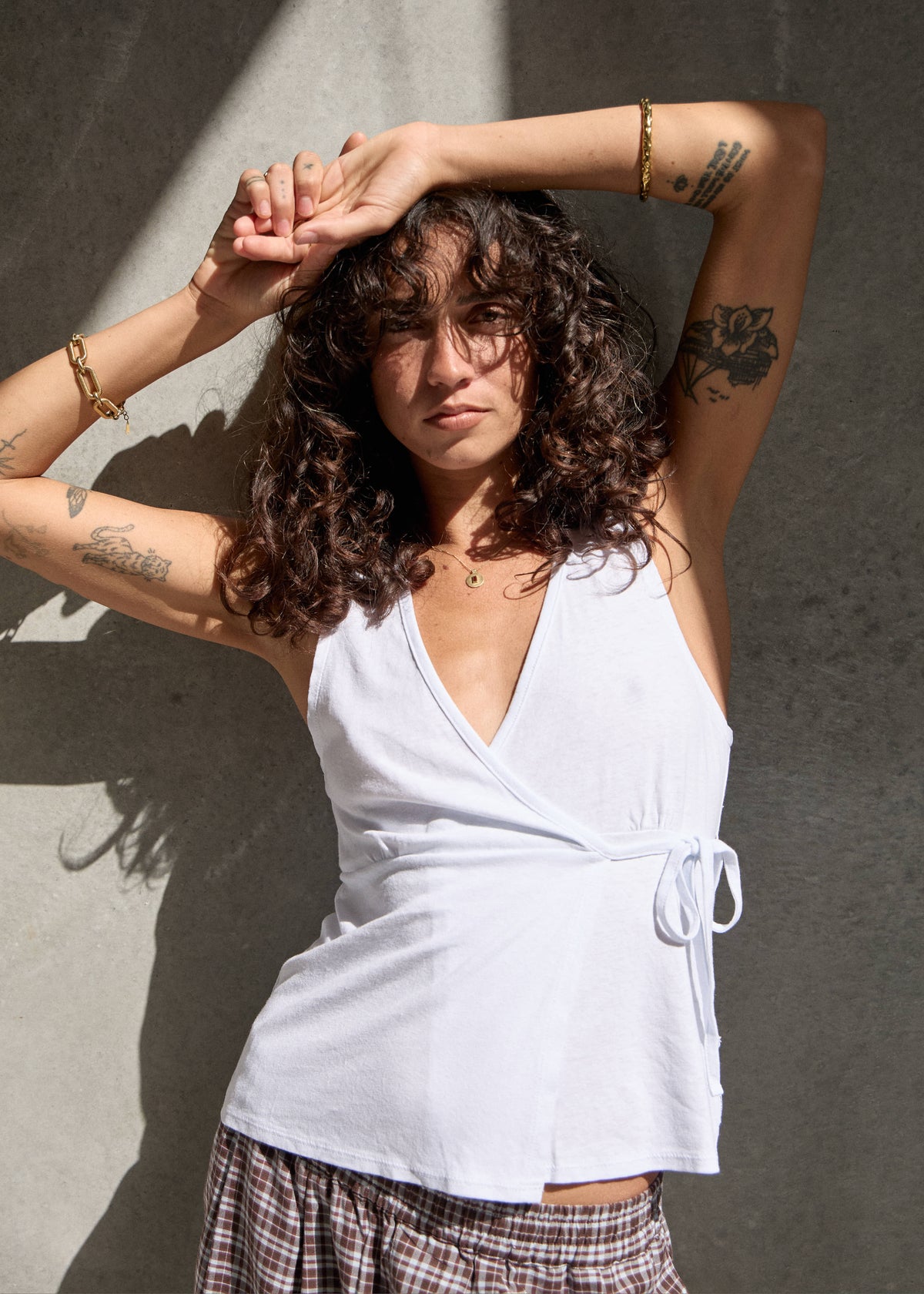 AFENDS Tiara - Wrap Top - White