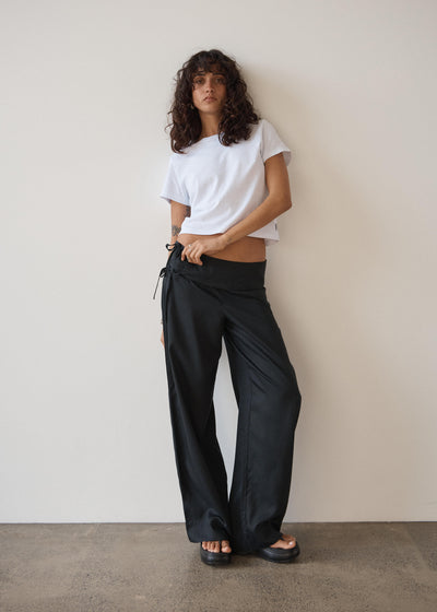 AFENDS Sofia - Wide Leg Pant - Black