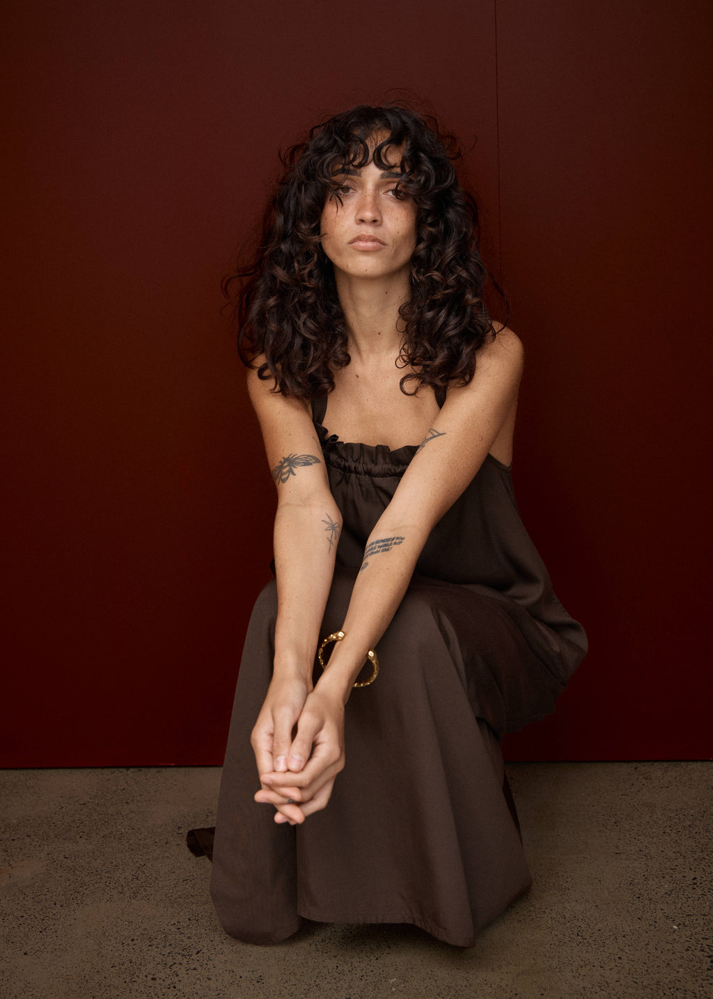 AFENDS Vania - Maxi Dress - Coffee
