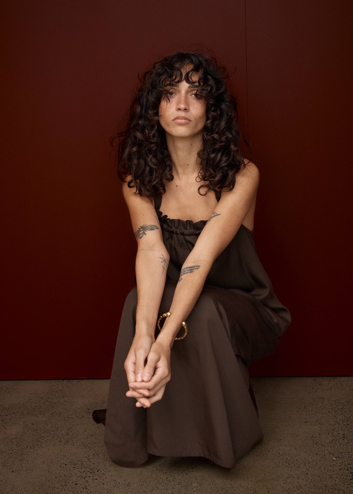 AFENDS Vania - Maxi Dress - Coffee
