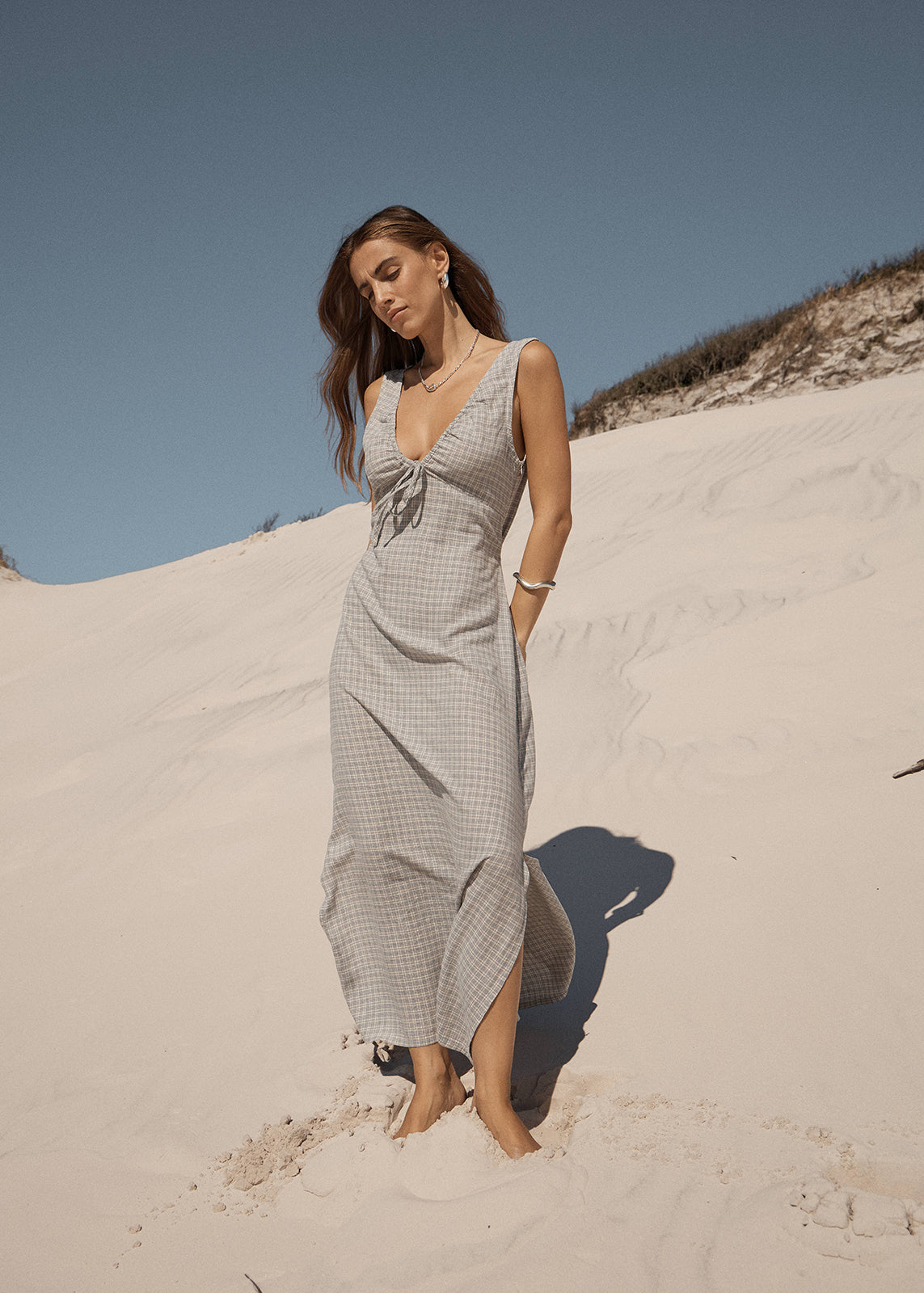 AFENDS Izzy - Maxi Dress - Silver Birch