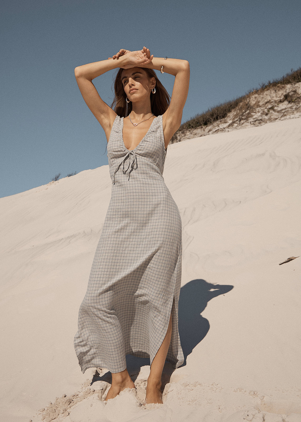 AFENDS Izzy - Maxi Dress - Silver Birch