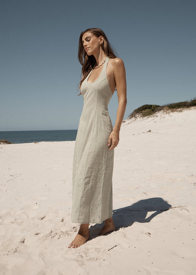 AFENDS Maya - Maxi Dress - Indy Sage Check