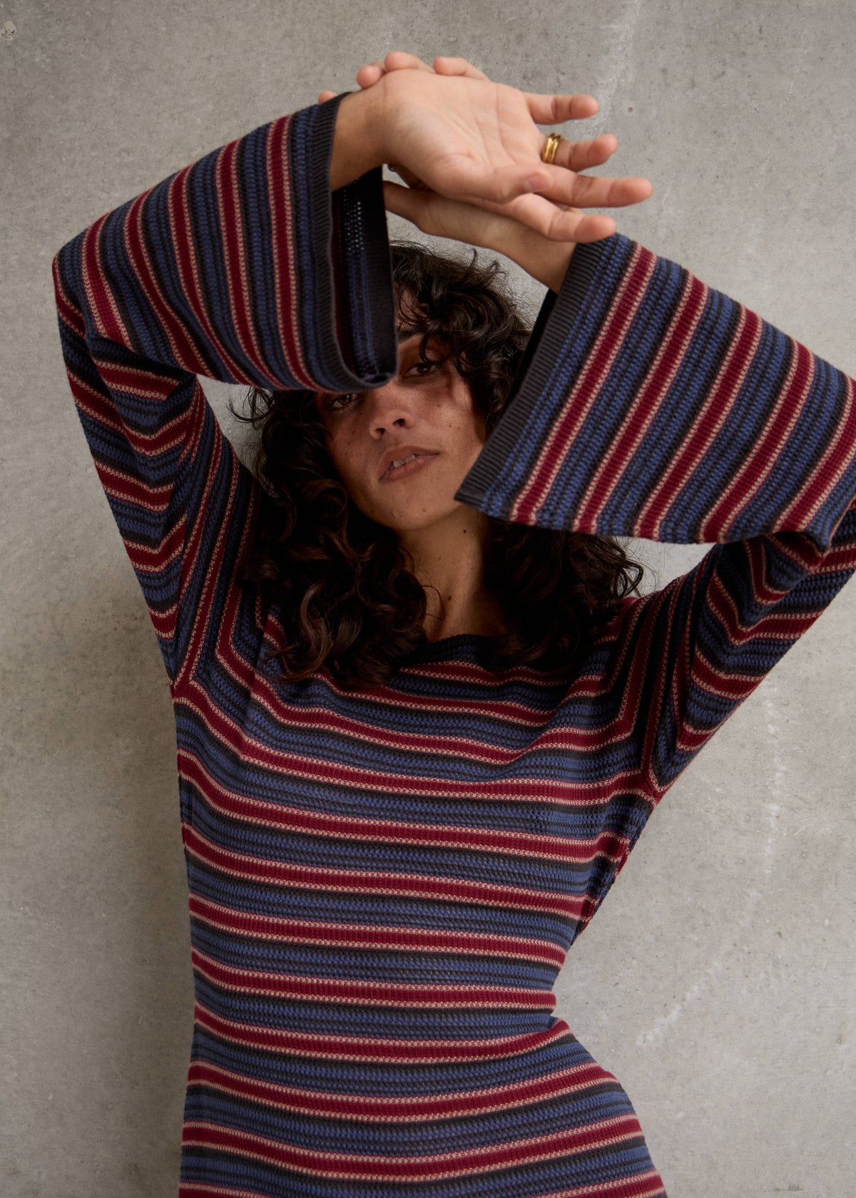 AFENDS Riley - Knit Mini Dress - Club Stripe