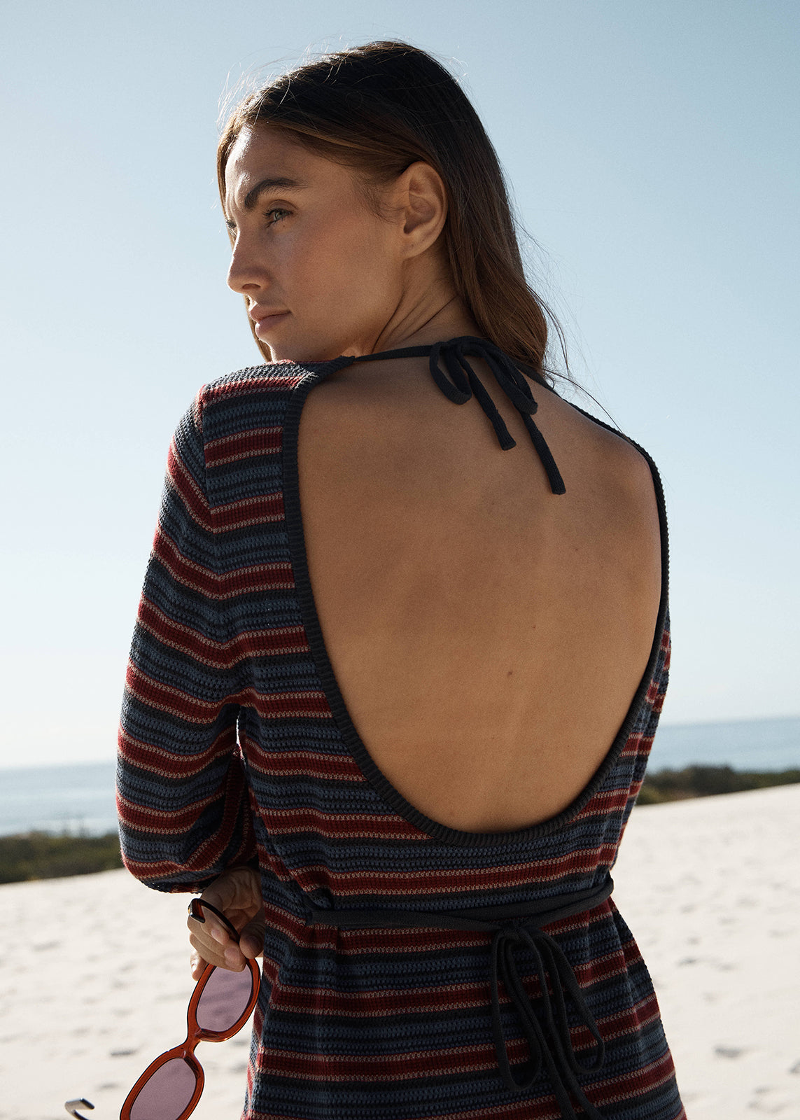 AFENDS Riley - Knit Mini Dress - Club Stripe