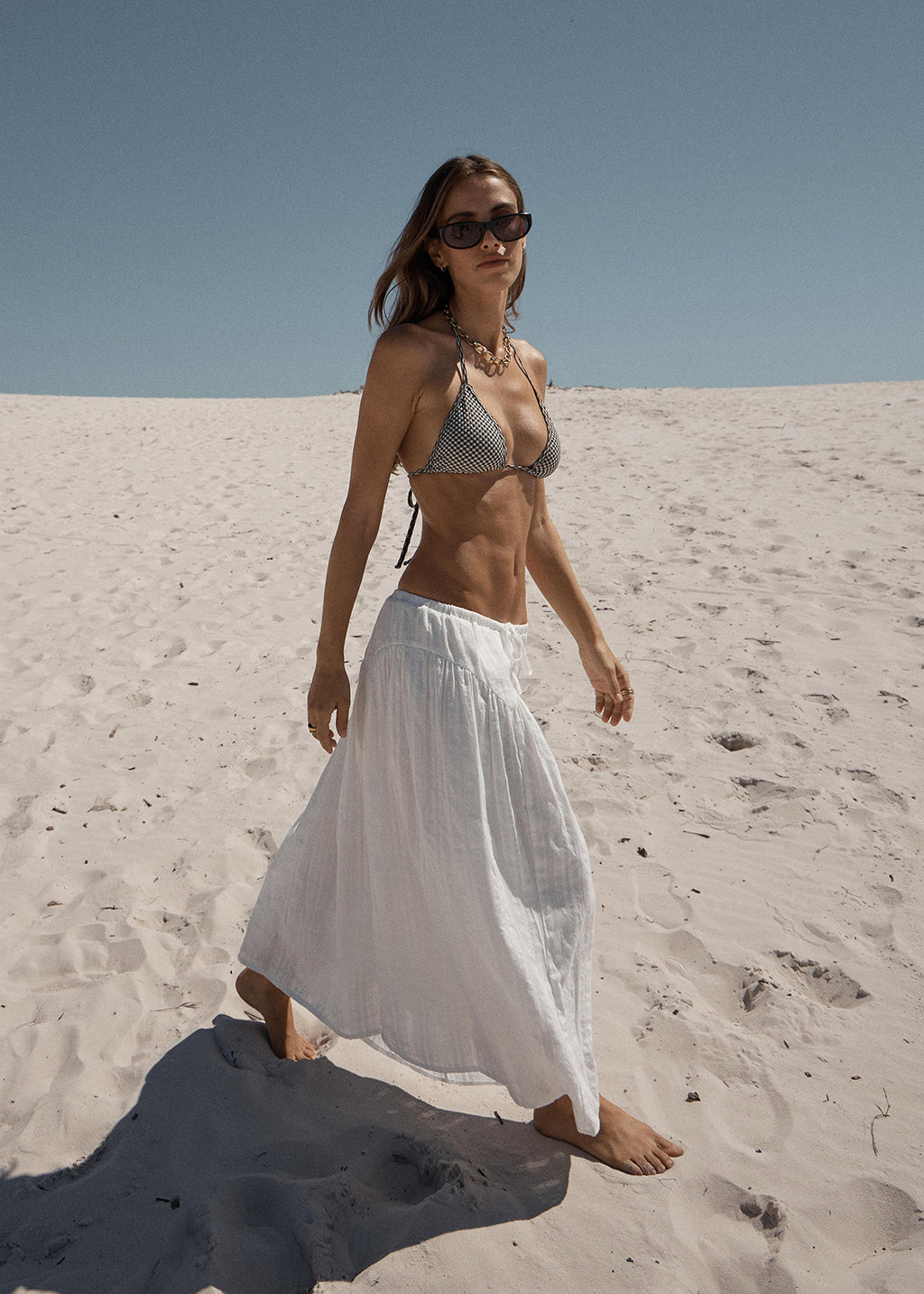 AFENDS Marlow - Midi Skirt - White