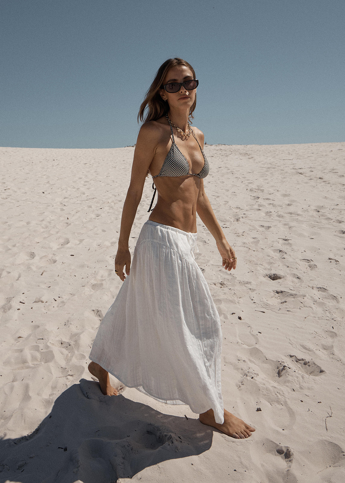 AFENDS Marlow - Midi Skirt - White
