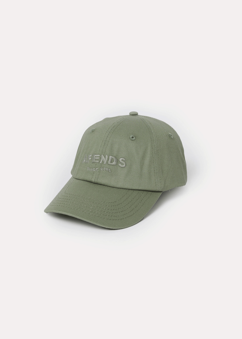 AFENDS Mens Questions - Six Panel Cap - Eucalyptus 