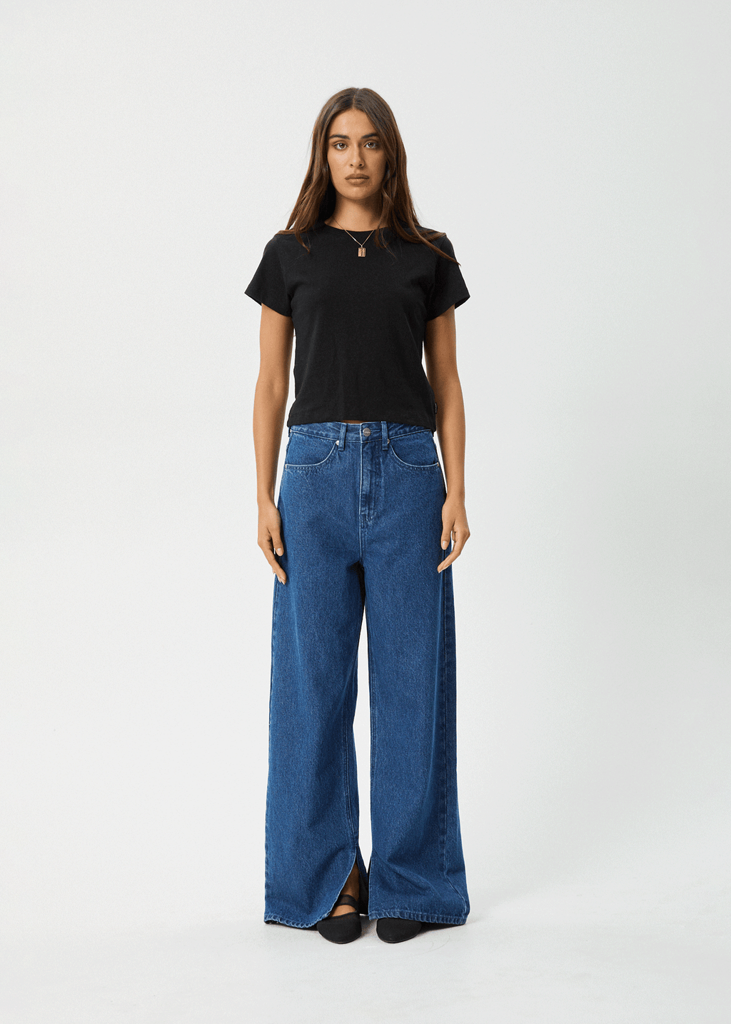 AFENDS Womens Carmen - Baby Tee - Black