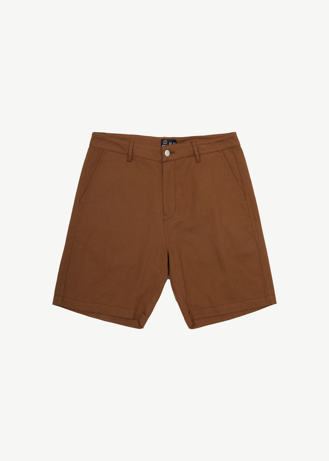 AFENDS Mens Ninety Twos - Fixed Waist Shorts 19" - Toffee 