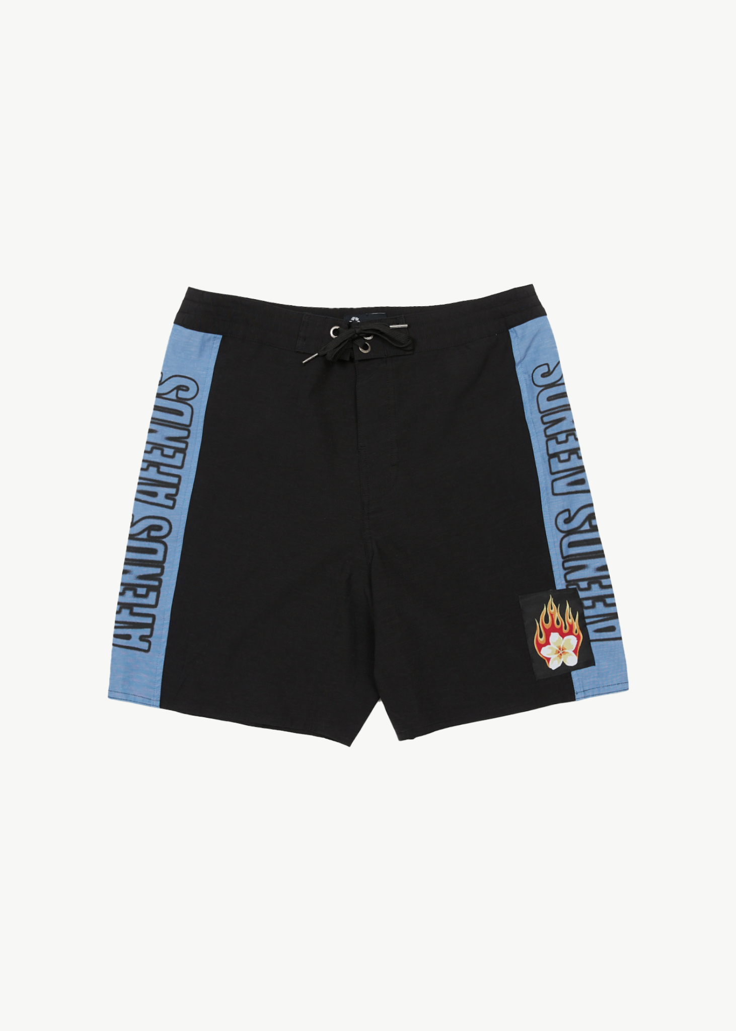 AFENDS Mens Tropics - Boardshort 18" - Black