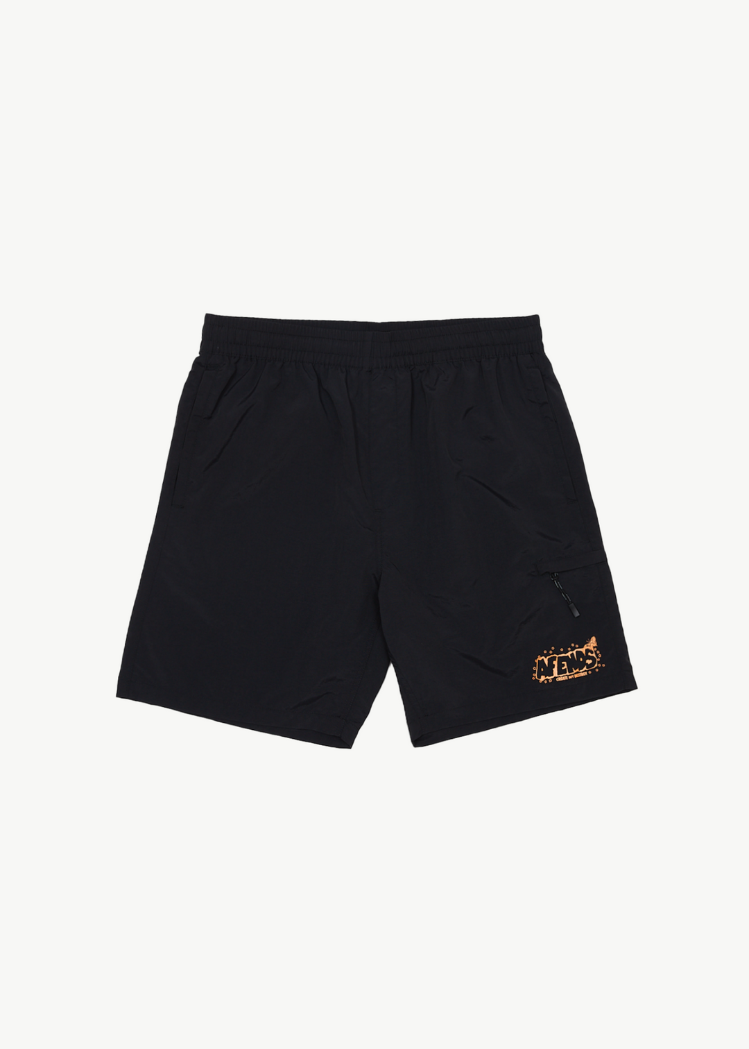 AFENDS Mens Cosmic Life - Swim Short 18" - Black 