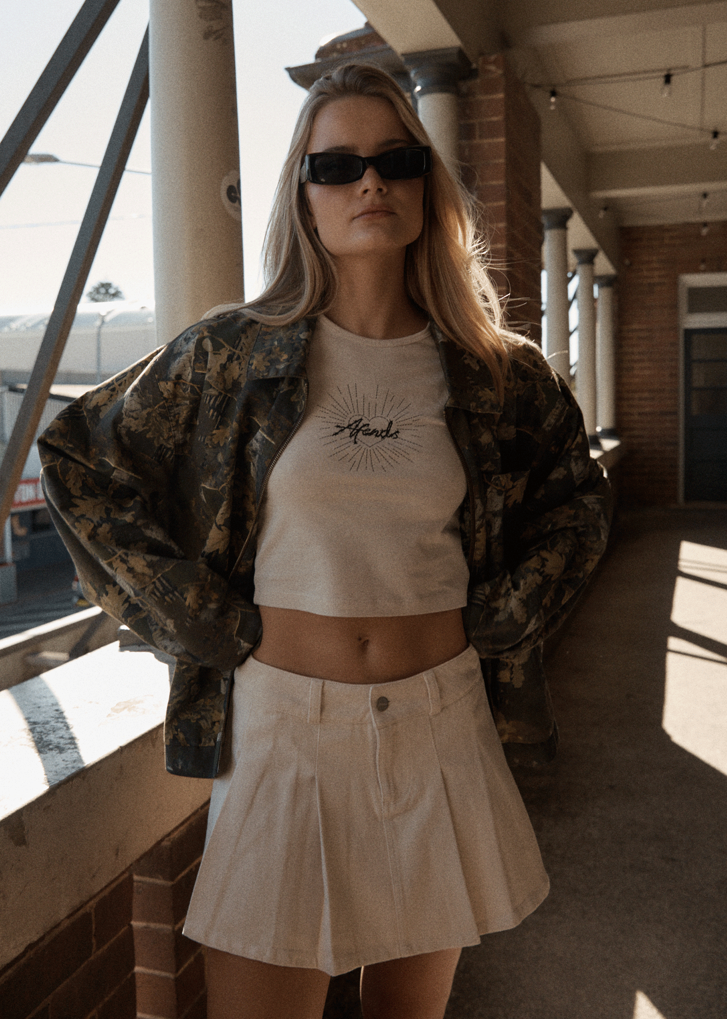 AFENDS Womens Pulse - Tank Top - Moonbeam 