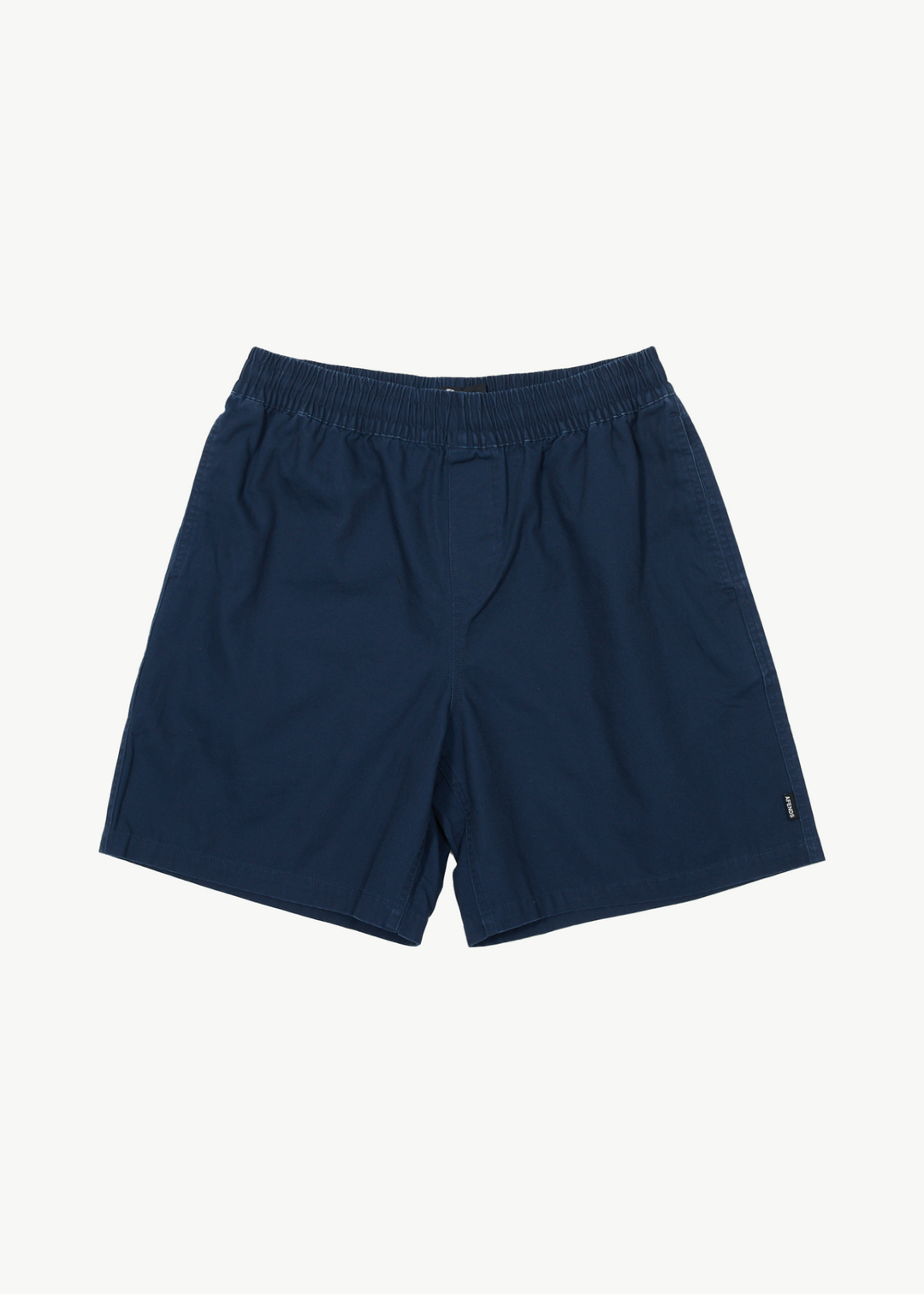 AFENDS Mens Ninety Eights Baggy Elastic Waist Shorts Navy