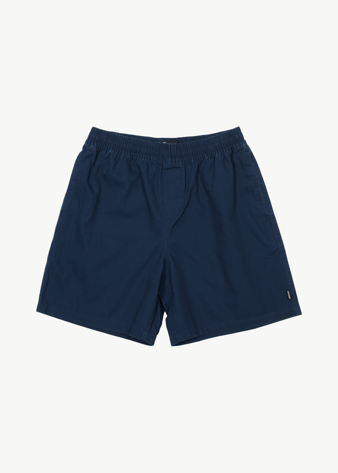 AFENDS Mens Ninety Eights - Baggy Elastic Waist Shorts - Navy 