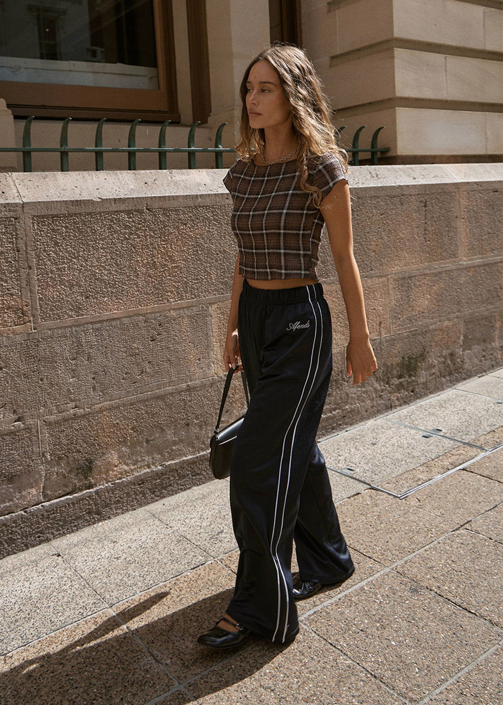 AFENDS Womens Avenue - Track Pant - Navy